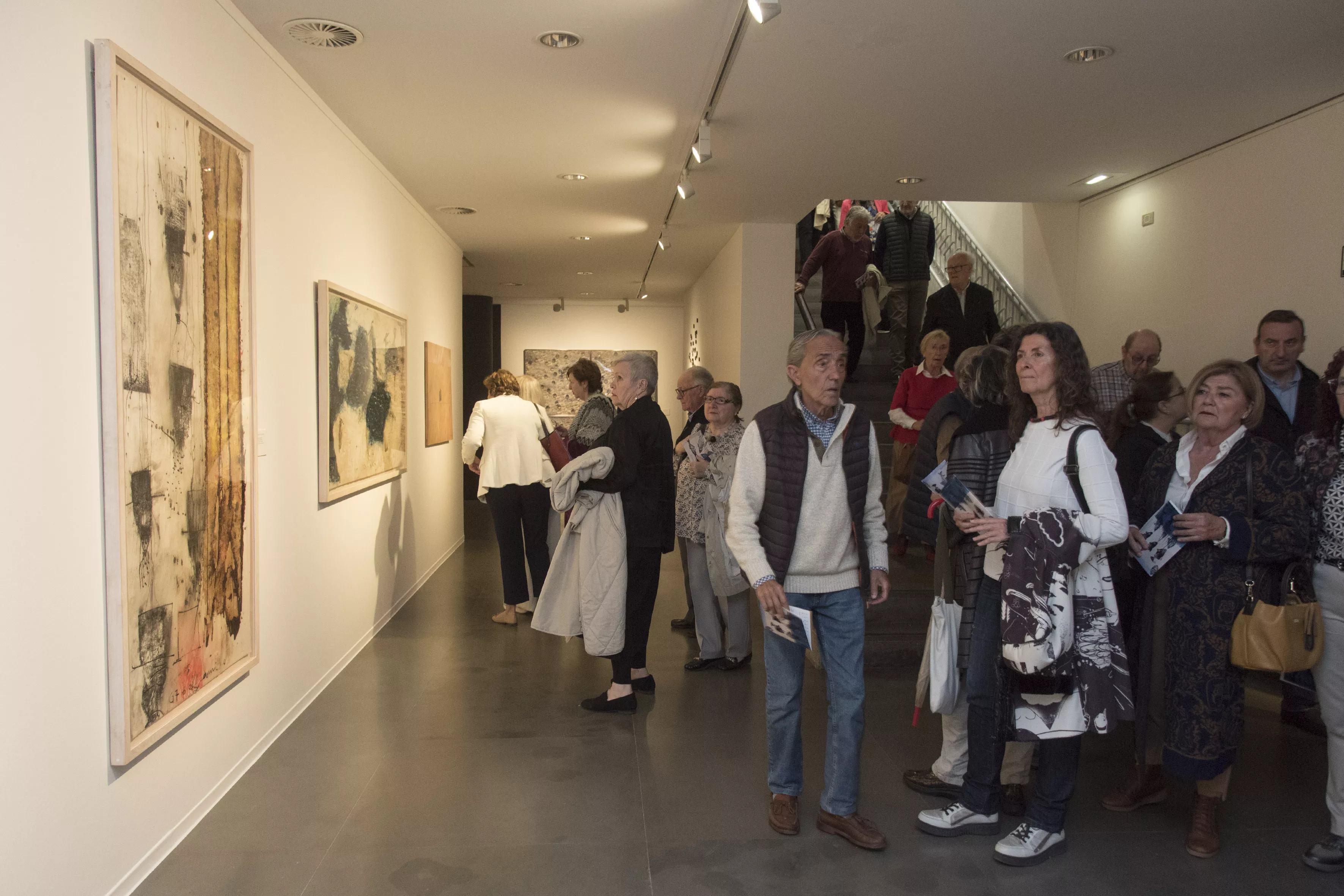 Inauguración de la exposición "Viaje de ida y vuelta" de Carrera Blecua. Foto DPH