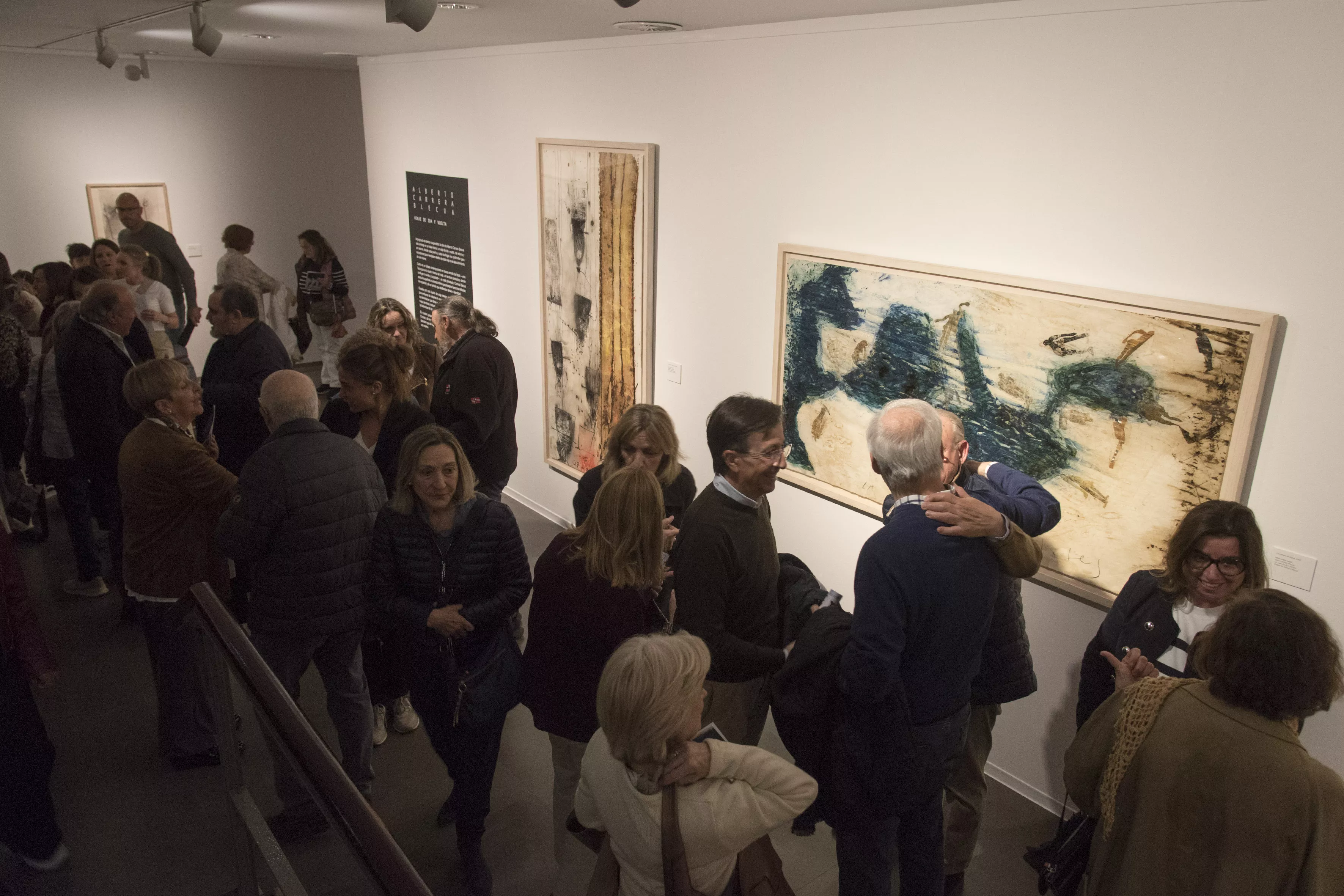 Inauguración de la exposición "Viaje de ida y vuelta" de Carrera Blecua. Foto DPH