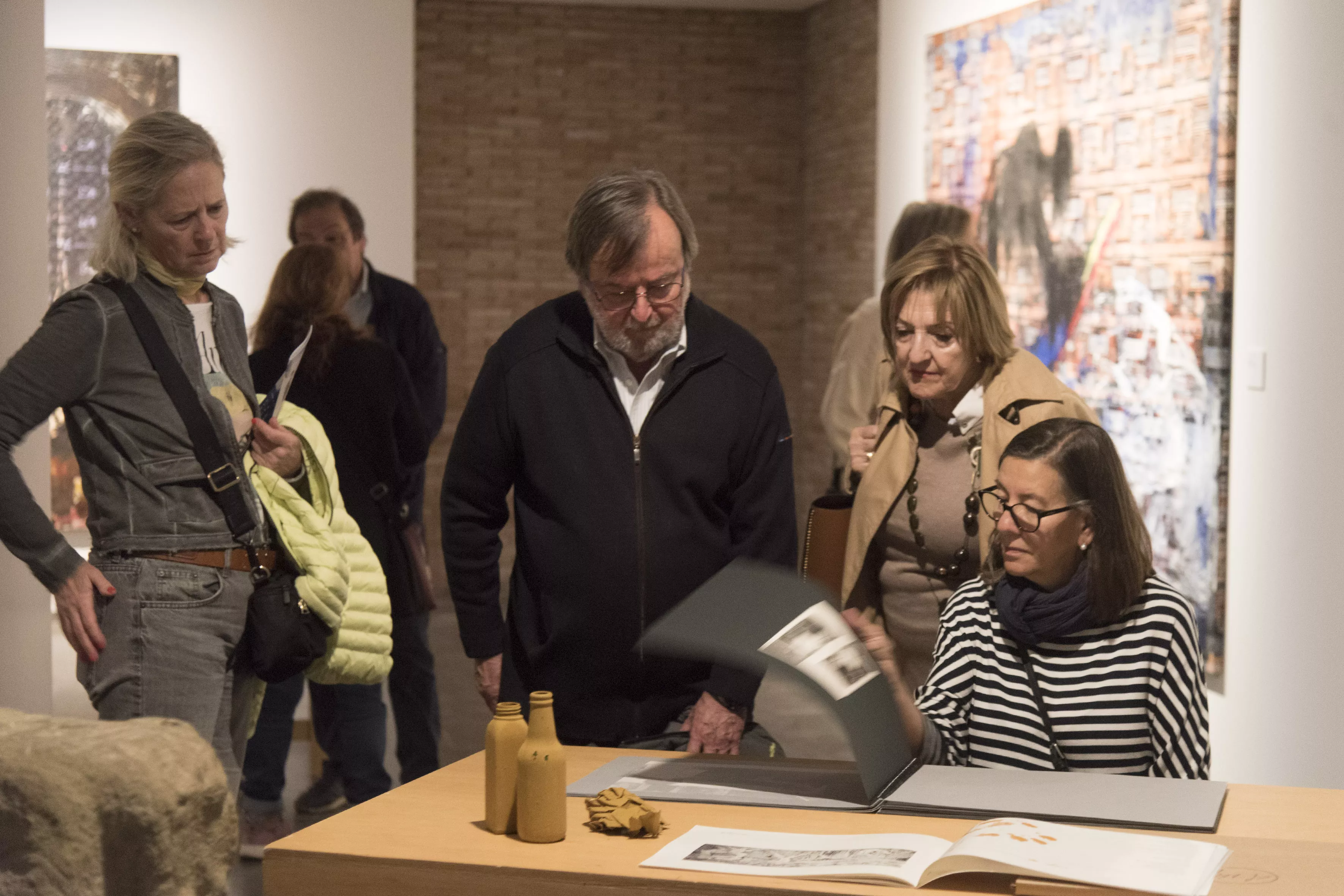 Inauguración de la exposición "Viaje de ida y vuelta" de Carrera Blecua. Foto DPH