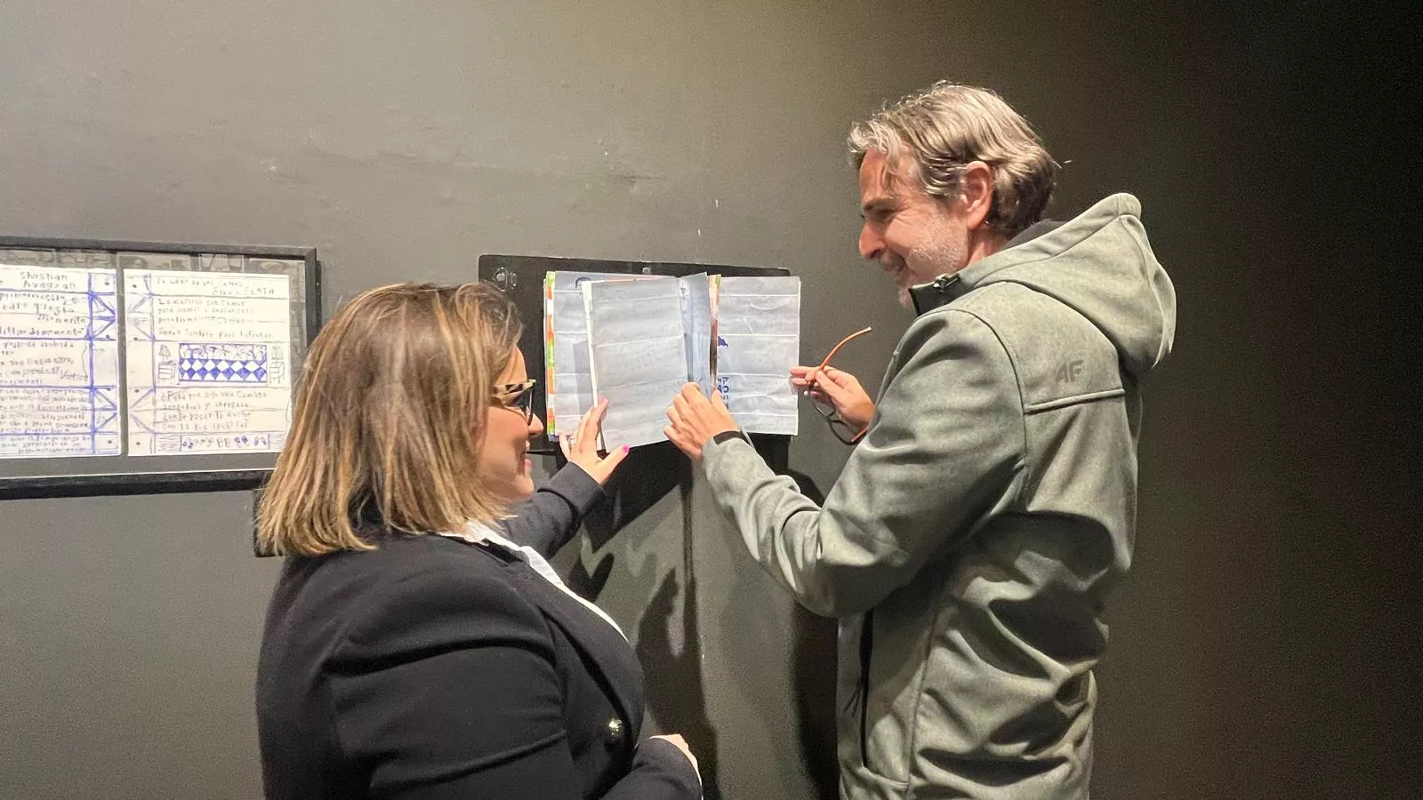  Inauguración de la exposición de Lucía Naval 'Texto encarnado, cuerpo dibujado'. Foto Mercedes Manterola