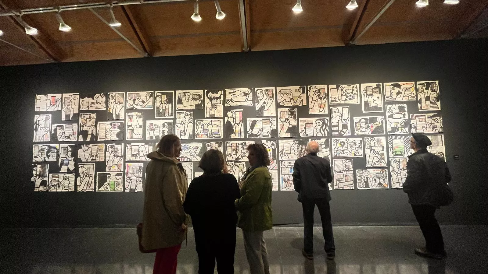  Inauguración de la exposición de Lucía Naval 'Texto encarnado, cuerpo dibujado'. Foto Mercedes Manterola