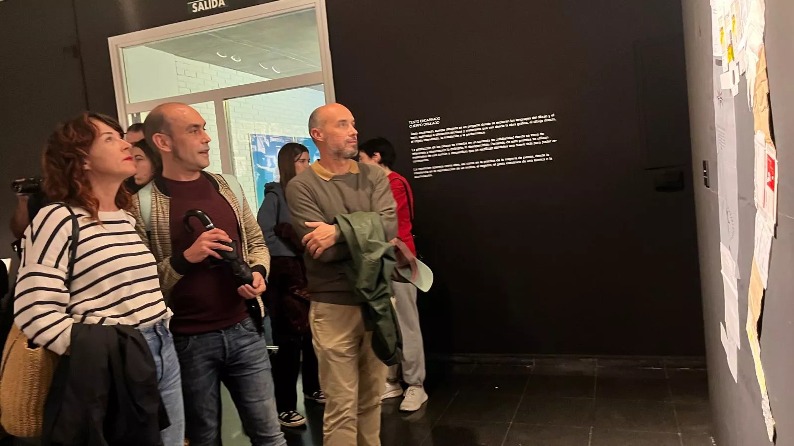  Inauguración de la exposición de Lucía Naval 'Texto encarnado, cuerpo dibujado'. Foto Mercedes Manterola