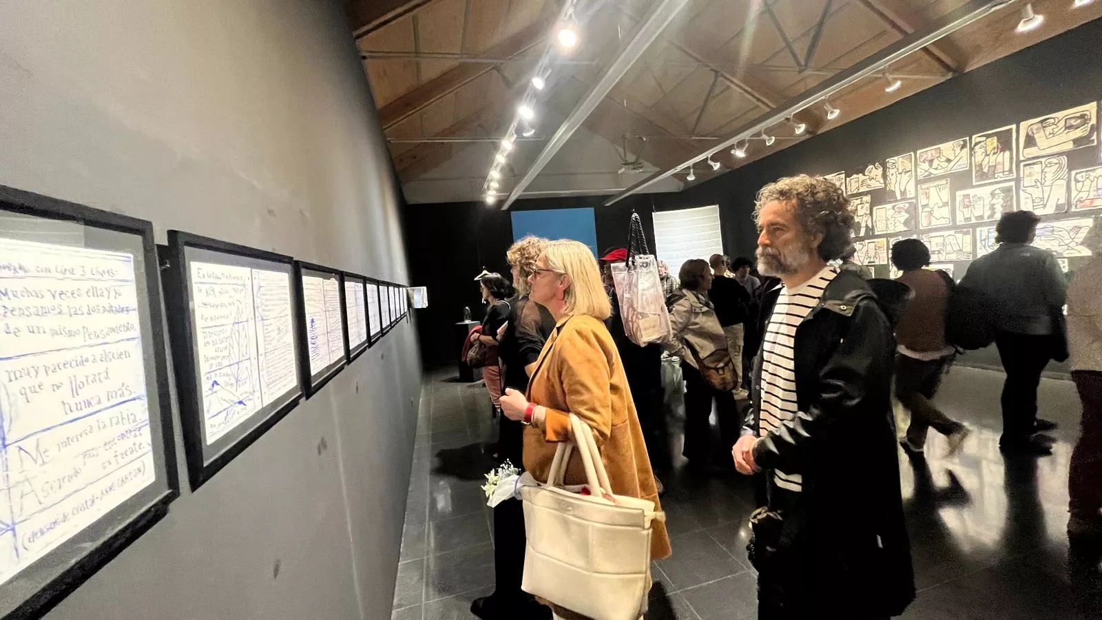  Inauguración de la exposición de Lucía Naval 'Texto encarnado, cuerpo dibujado'. Foto Mercedes Manterola