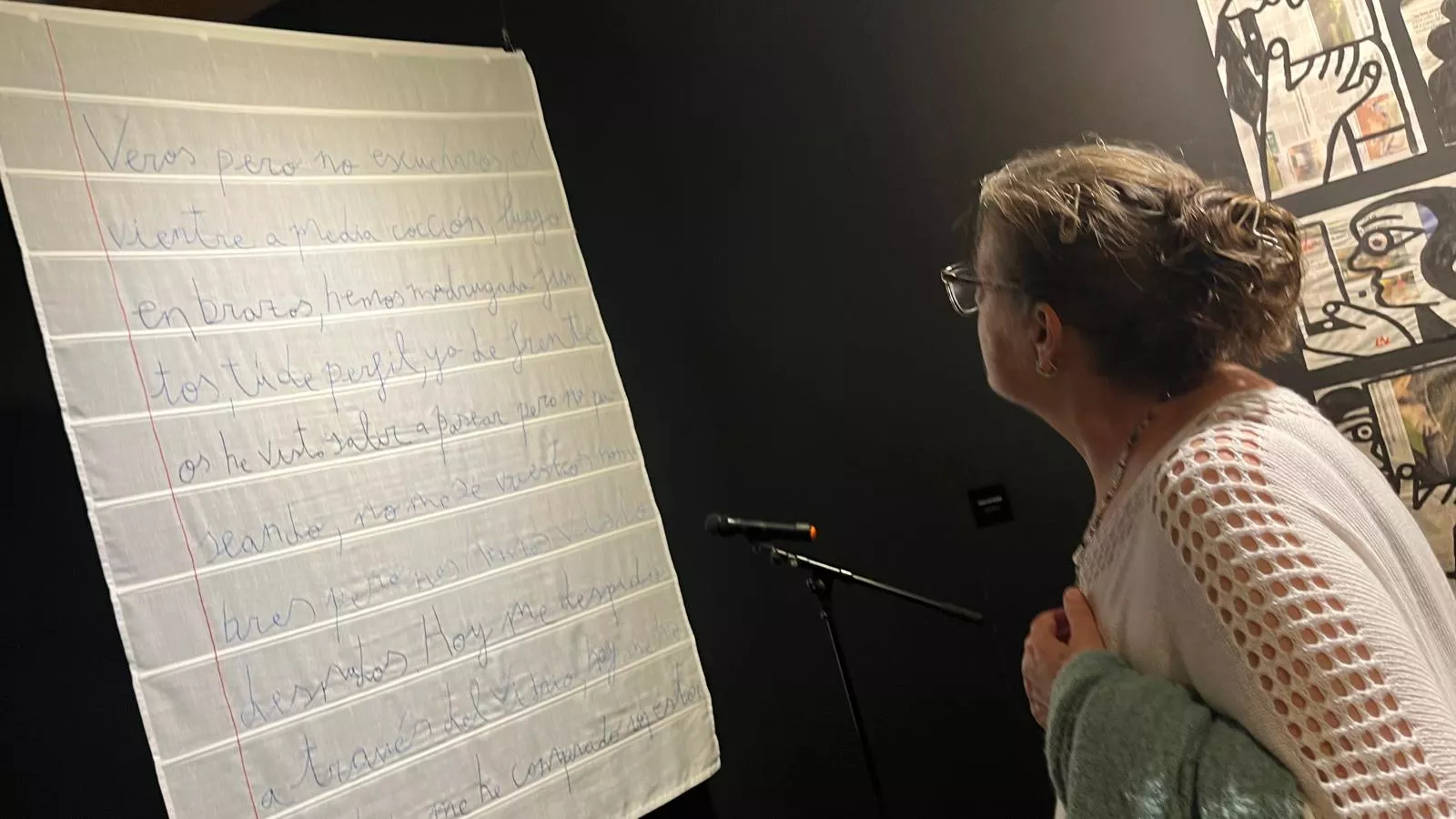  Inauguración de la exposición de Lucía Naval 'Texto encarnado, cuerpo dibujado'. Foto Mercedes Manterola