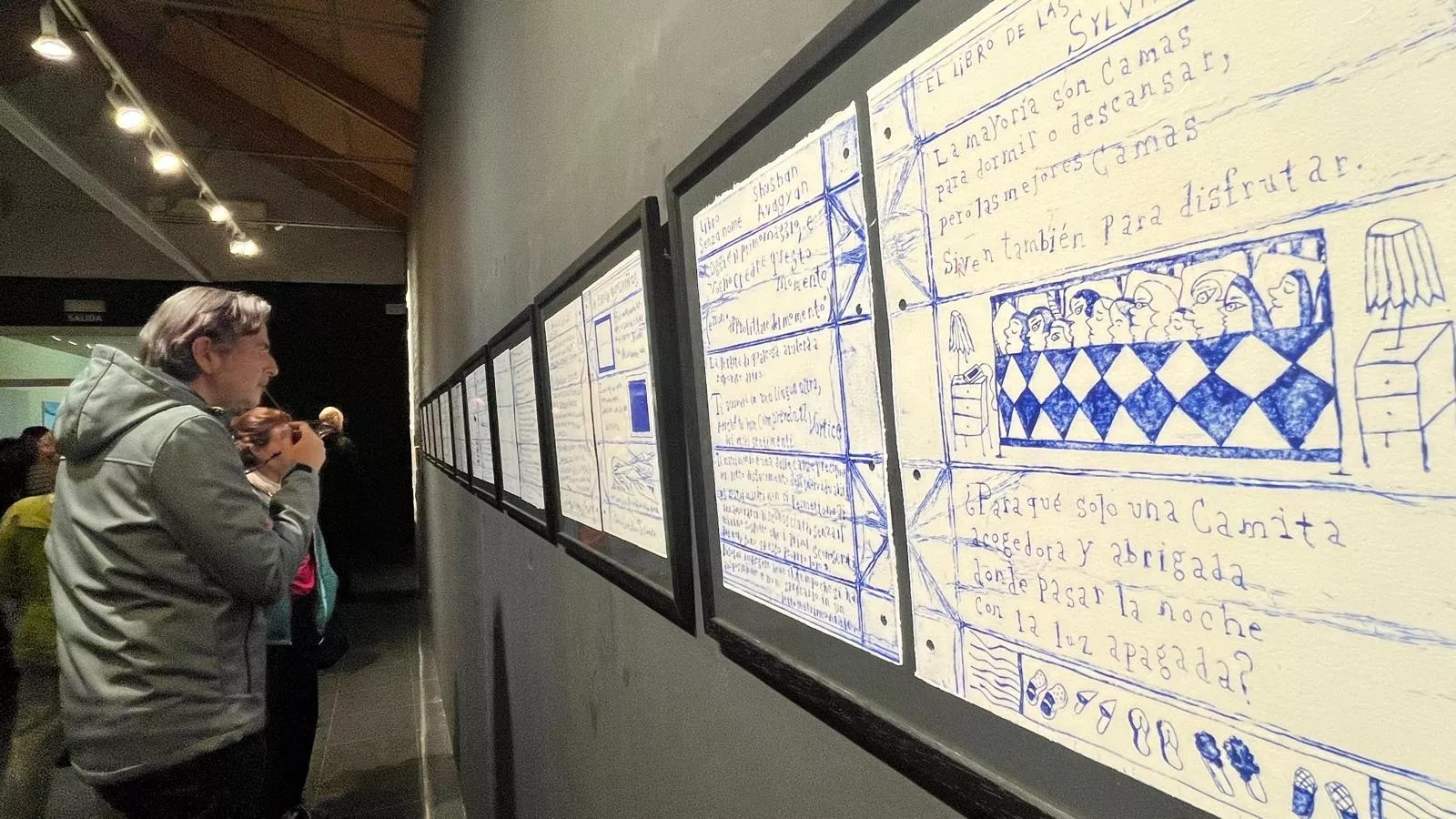  Inauguración de la exposición de Lucía Naval 'Texto encarnado, cuerpo dibujado'. Foto Mercedes Manterola