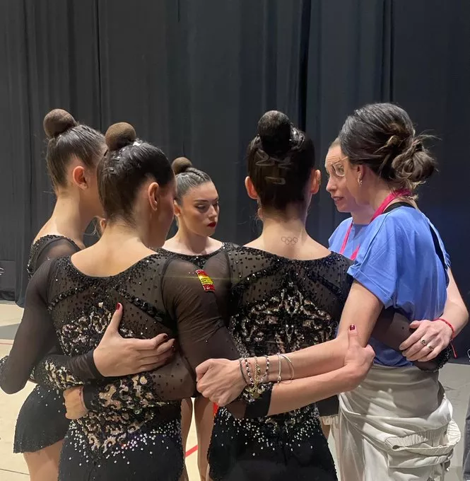 El conjunto español, una piña al término de la competición. Foto RFEG