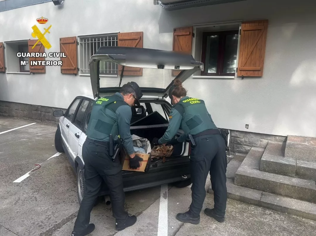 Detenidos dos vecinos del Roncal pillados en un control con material robado en bordas de Aísa.