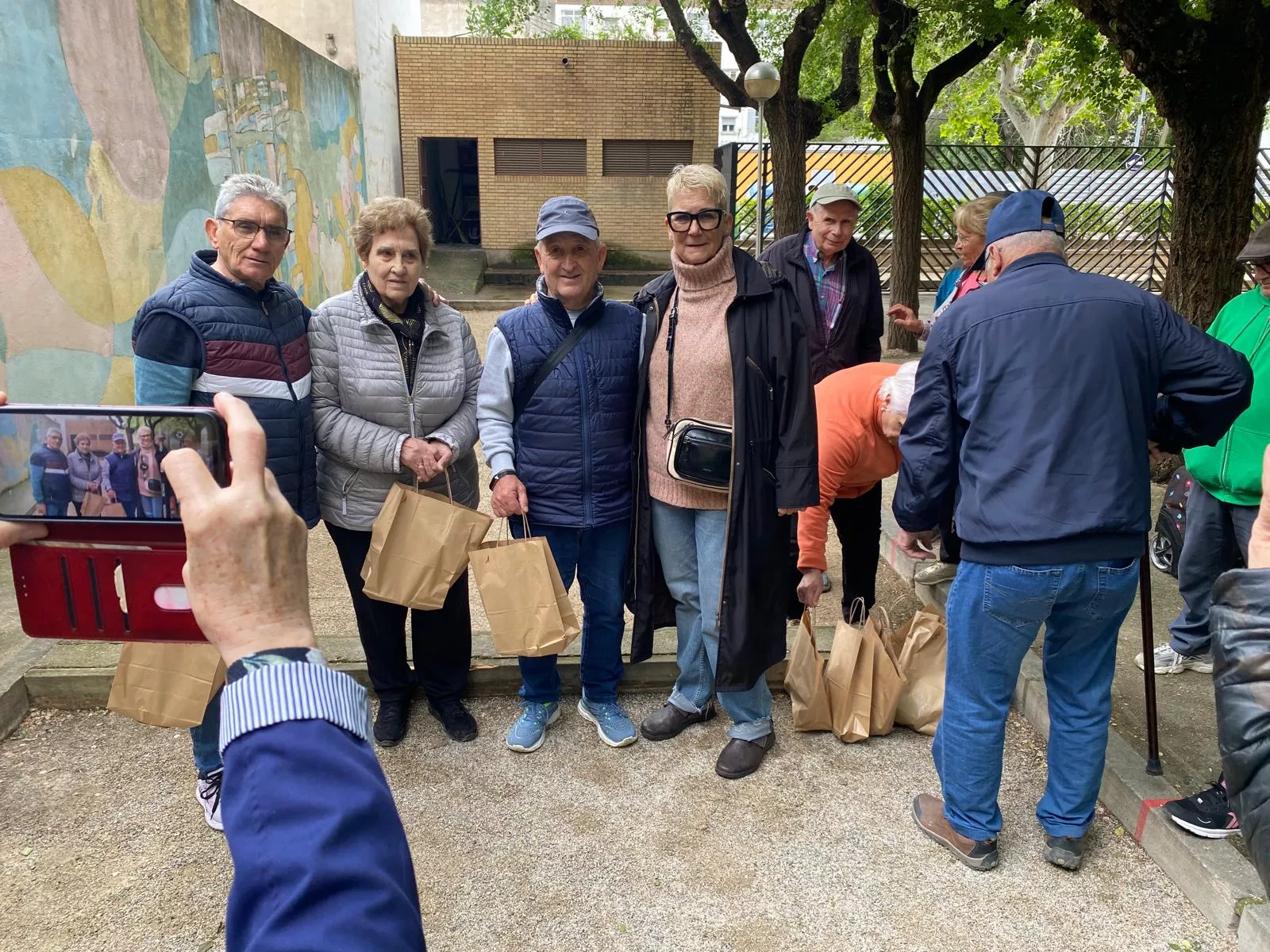 Ganadores del del Campeonato de petanca.