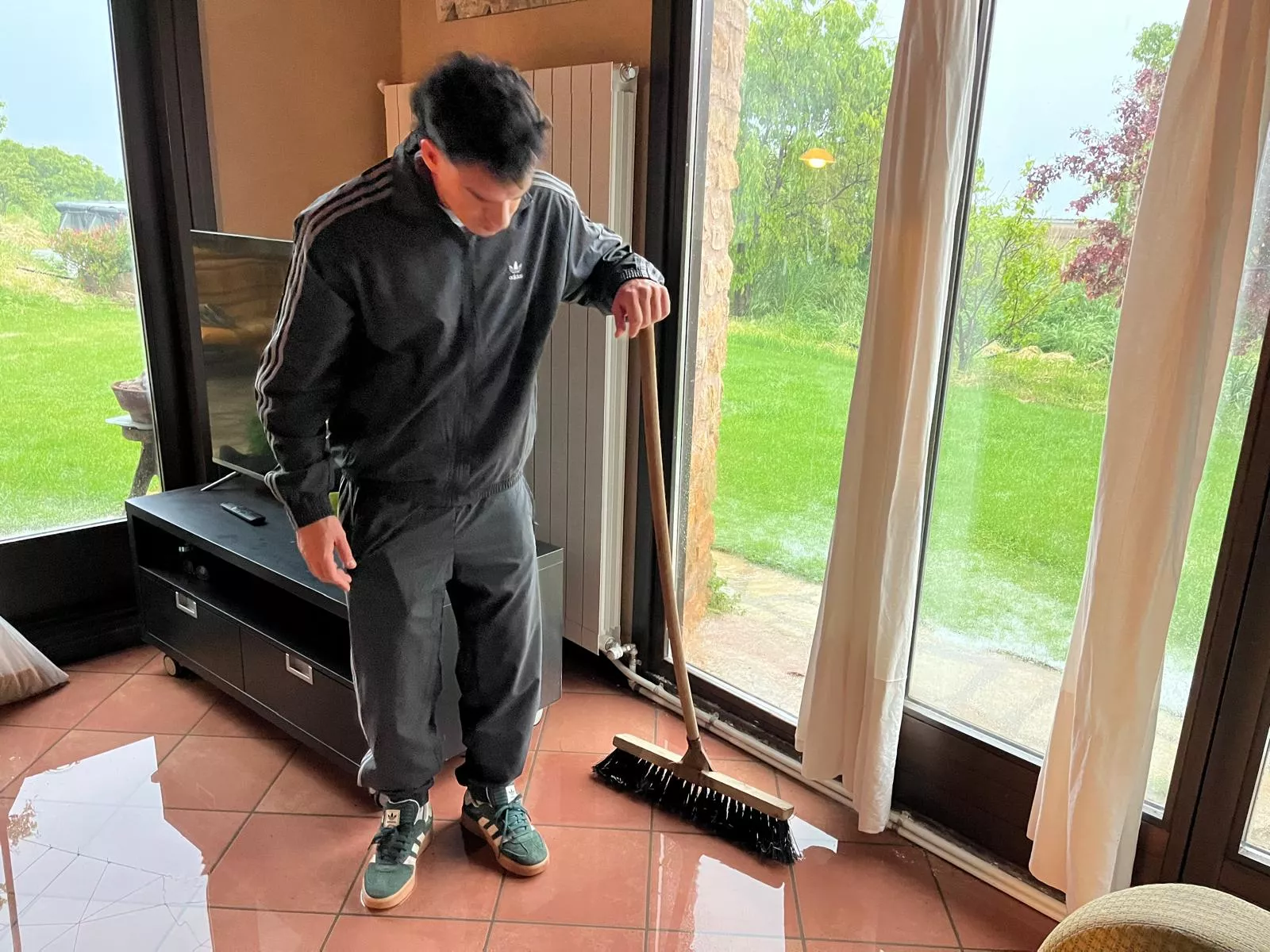 Consecuencias de las fuertes tormentas en la provincia.