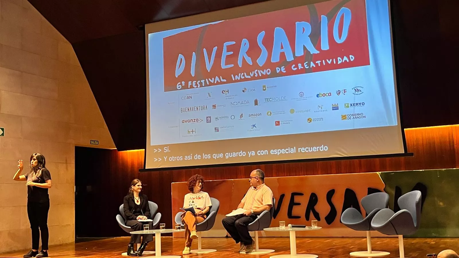 Clausura de Diversario en Huesca. Foto Mercedes Manterola