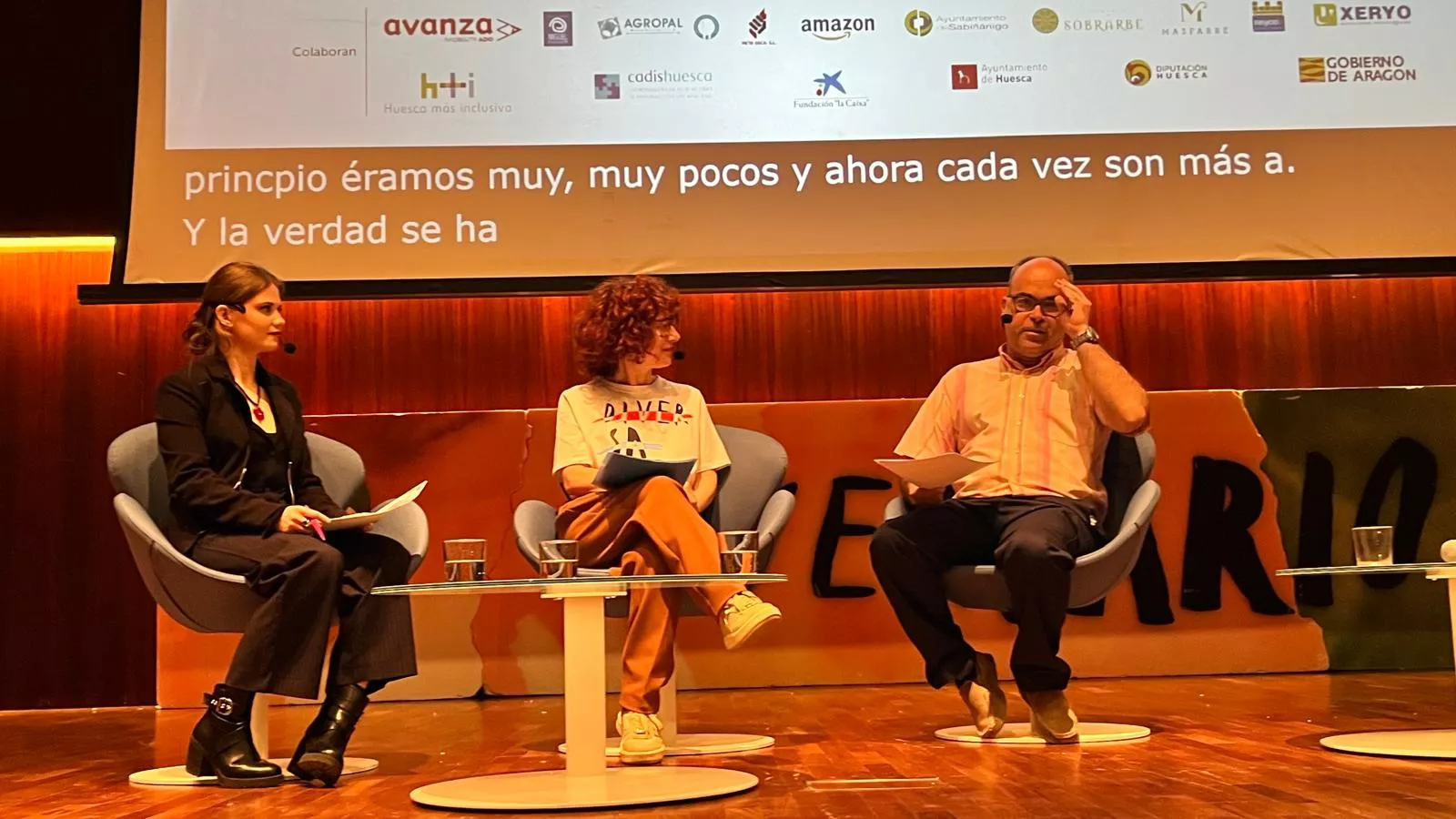 Clausura de Diversario en Huesca. Foto Mercedes Manterola