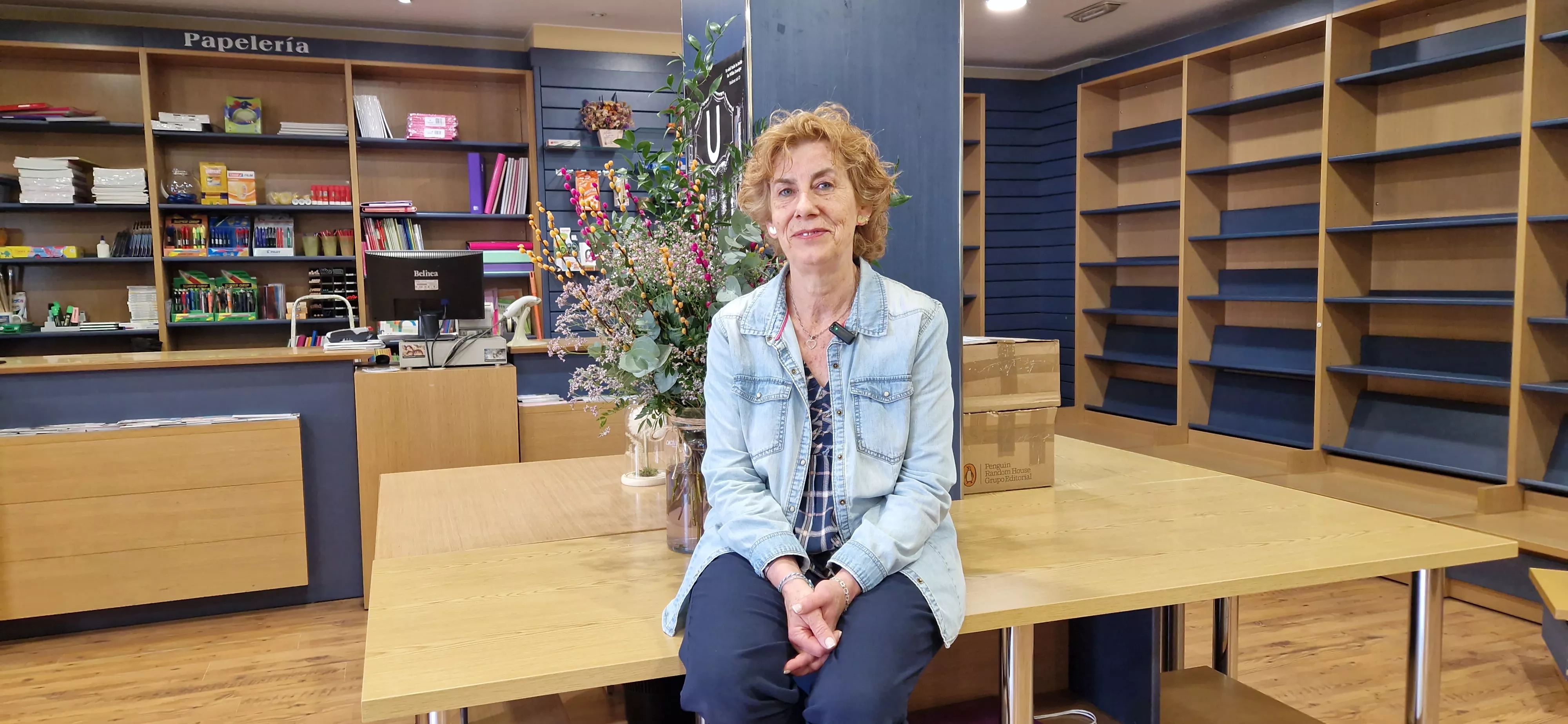 Ludi Escartín, últimas horas en Másdelibros. Foto Myriam Martínez