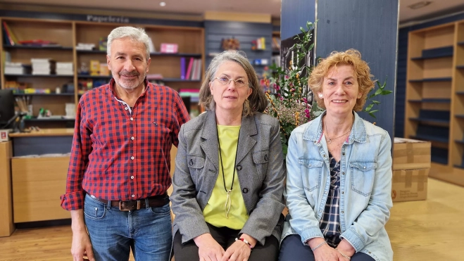 Jesús Buil, Ana Martínez y Ludy Escartín. Foto Myriam Martínez