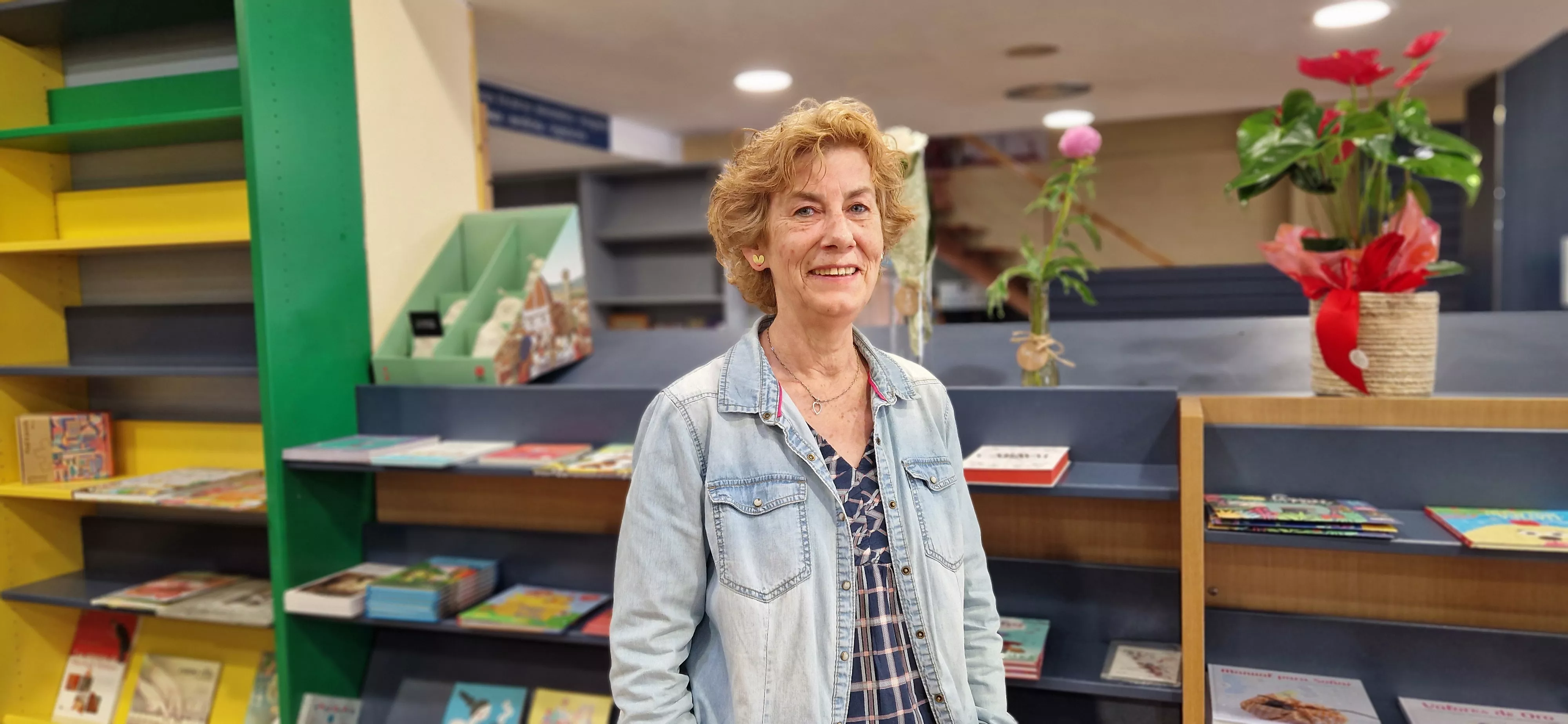 Ludi Escartín, últimas horas en Másdelibros. Foto Myriam Martínez