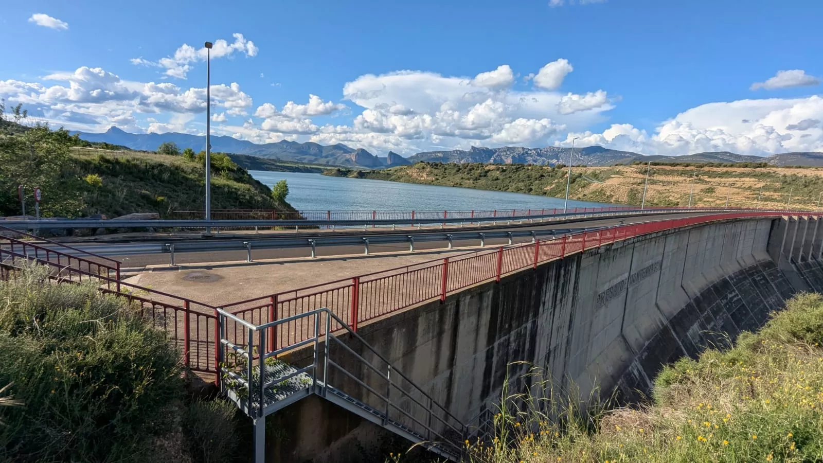 El pantano de Montearagón, al 93 %.