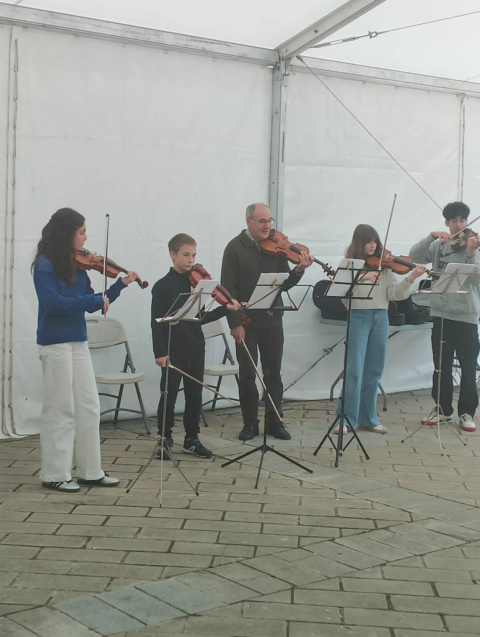 Actuación del Conservatorio de Música de Huesca.