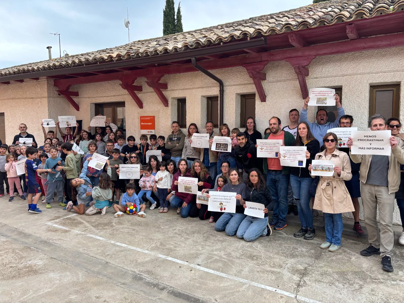 Movilización de la Amypa del colegio de Chimillas.