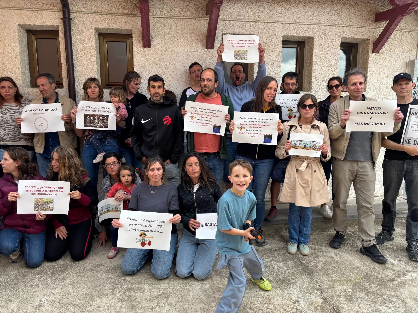Movilización de la Amypa del colegio de Chimillas.