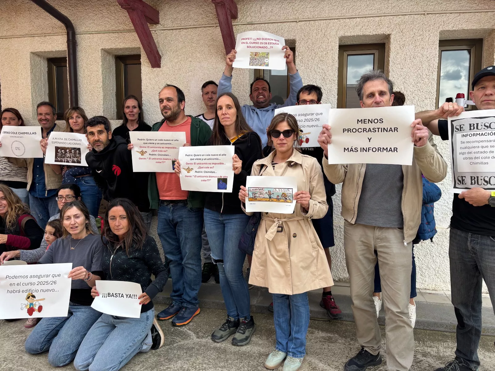 Movilización de la Amypa del colegio de Chimillas.