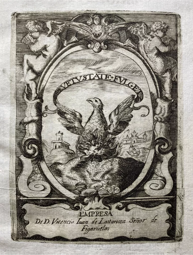 Reproducción de una de las divisas de Vicencio Juan de Lastanosa.