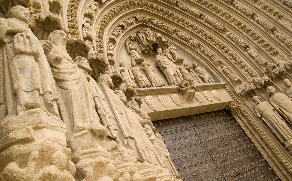Detalle de la Catedral de Huesca.