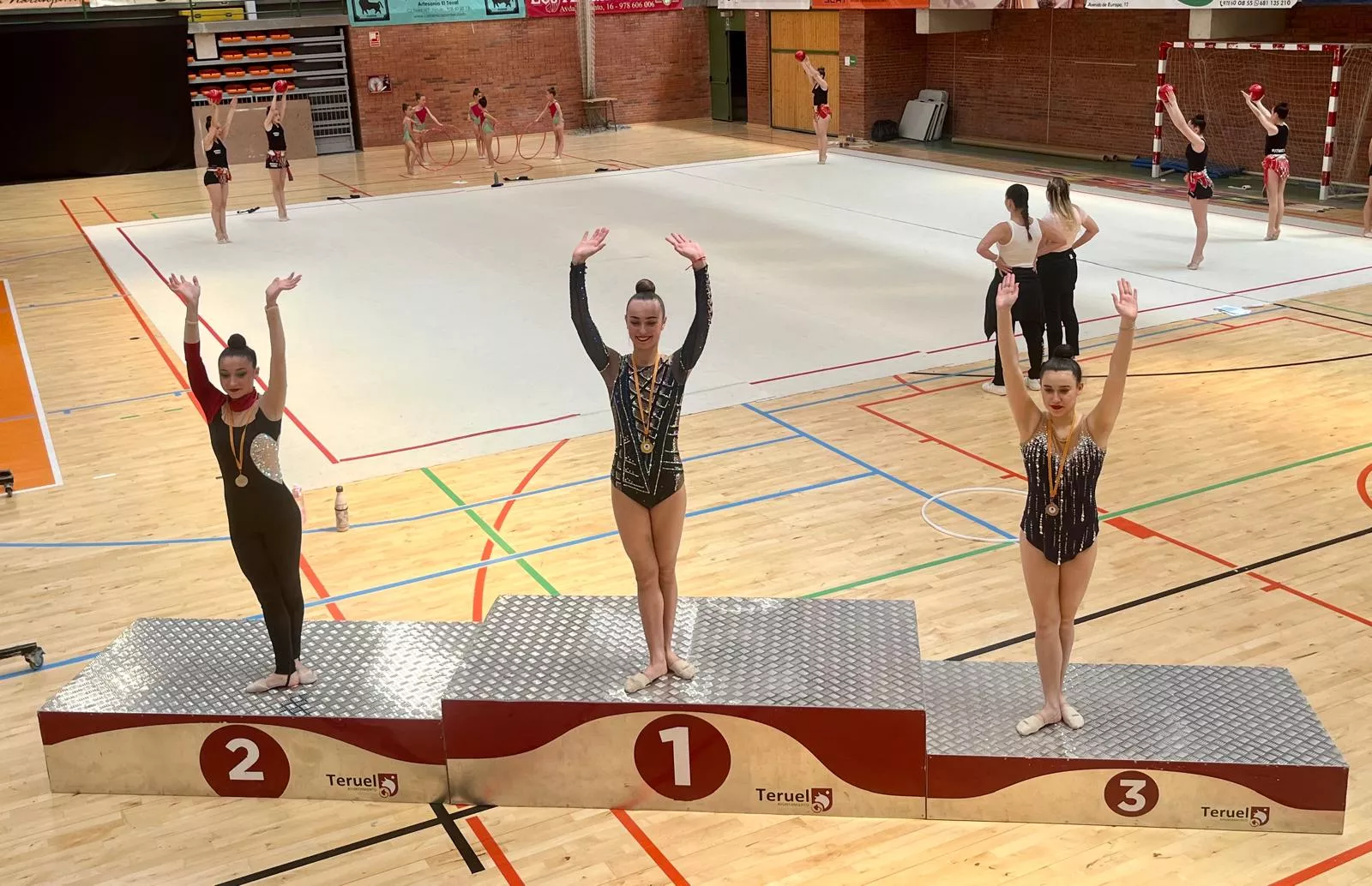 María Otín, cinta y pelota, plata