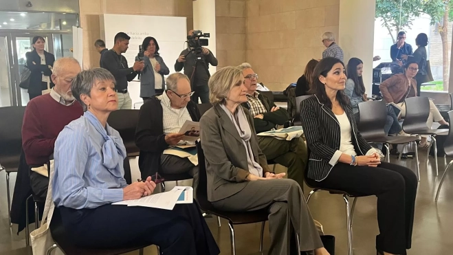 Asistentes a la presentación en la sede de la DPH. Foto Mercedes Manterola