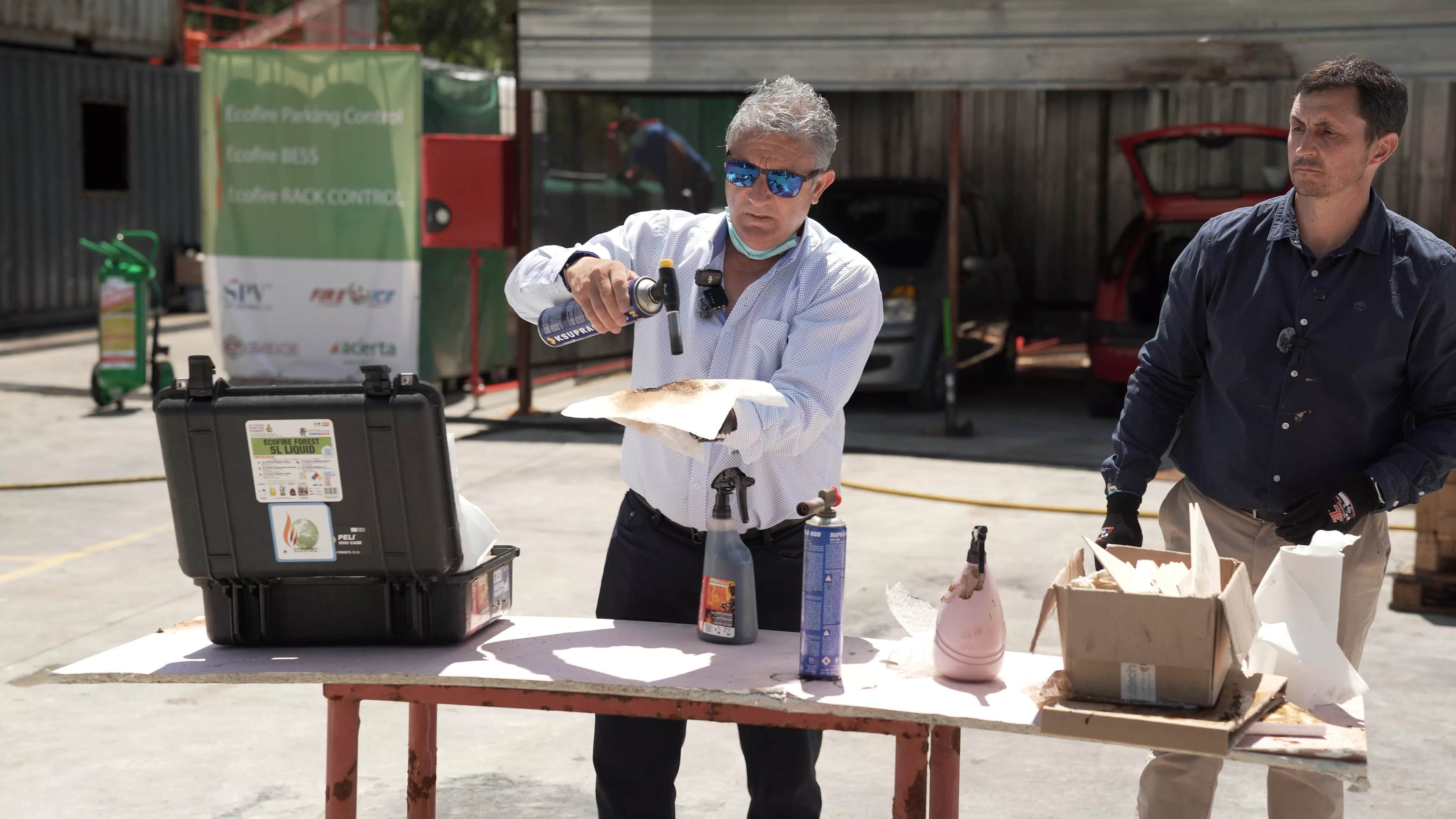César Sallén, el binefarense inventor de Ecofire Fighting.