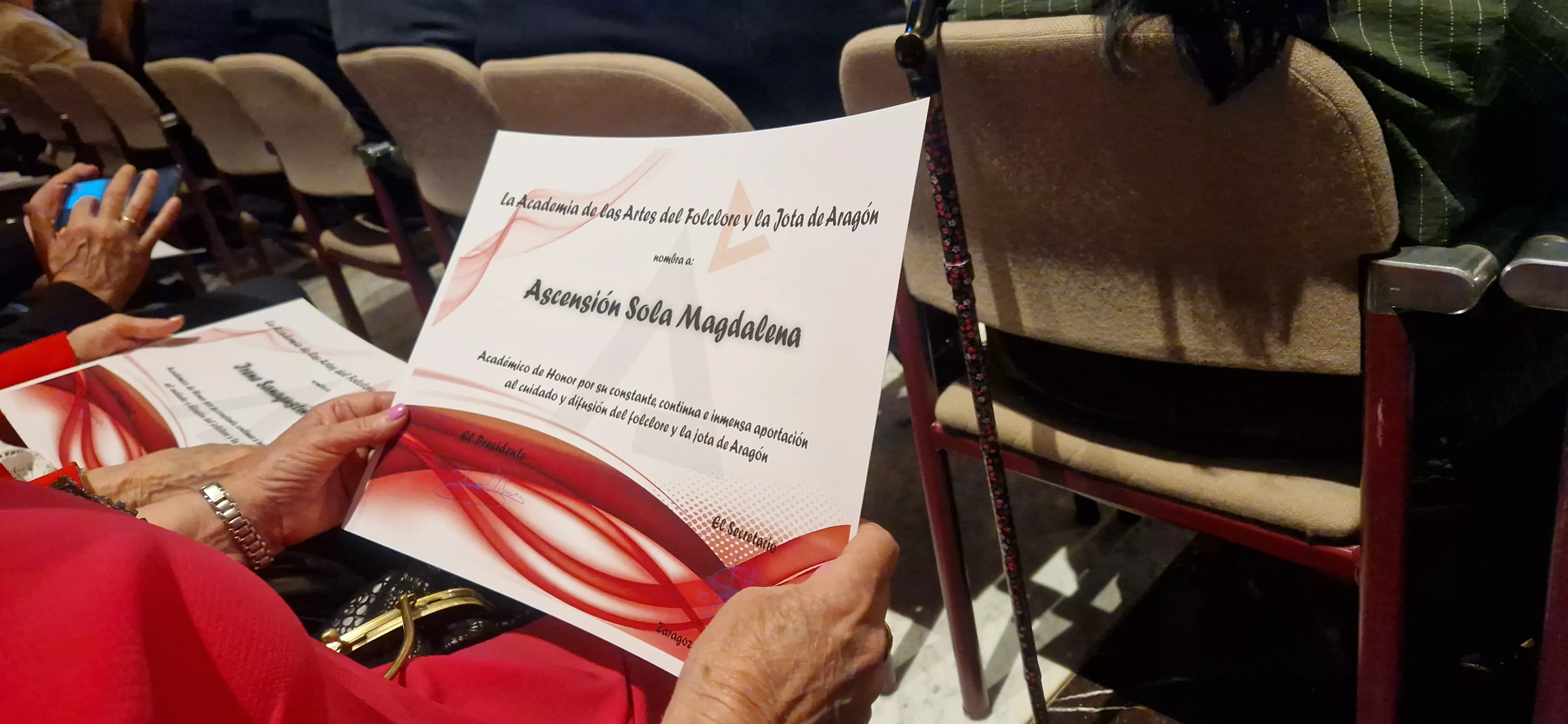 Académicos de Honor de la Jota Aragonesa. Foto Myriam Martínez