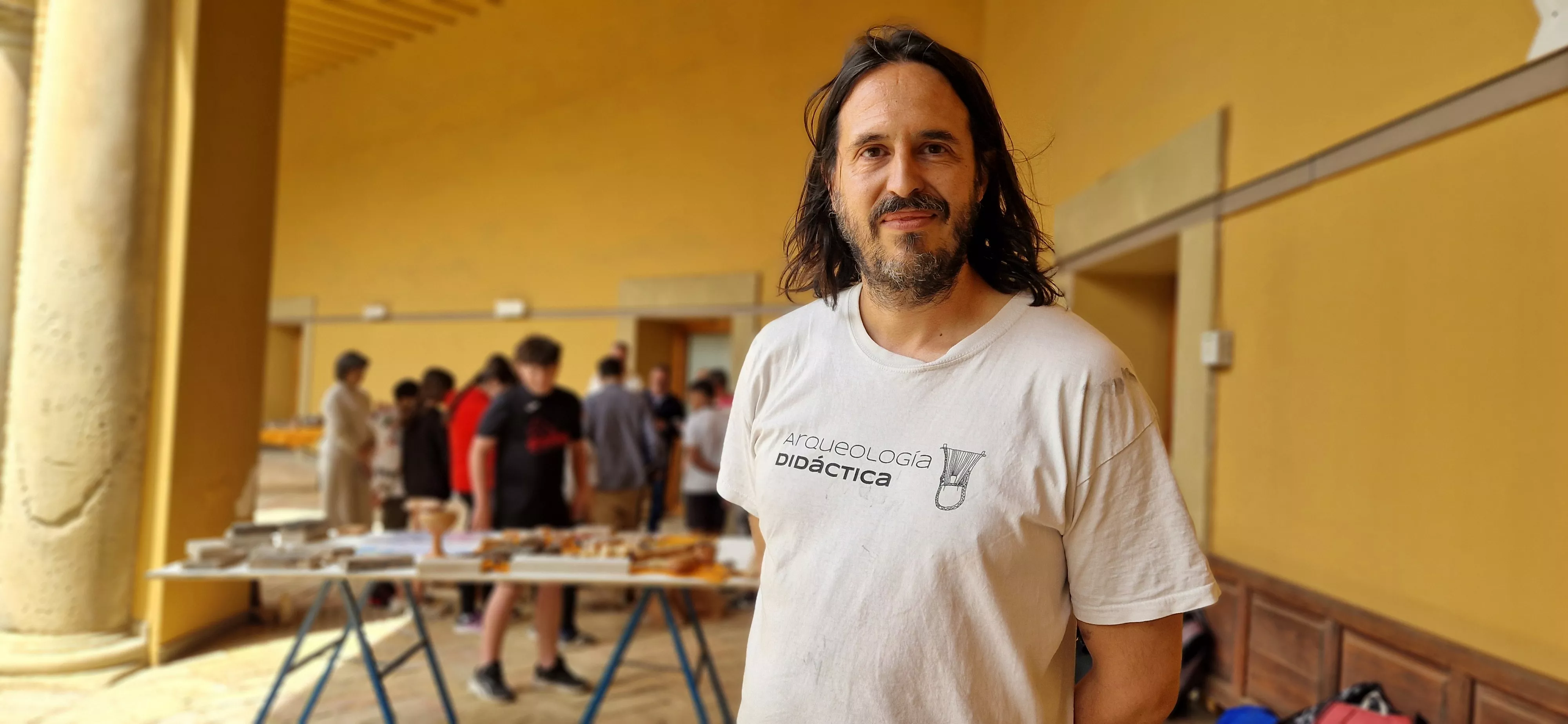 Taller "Universo de bronce" y arqueología experimental en el Museo de Huesca. Foto Myriam Martínez