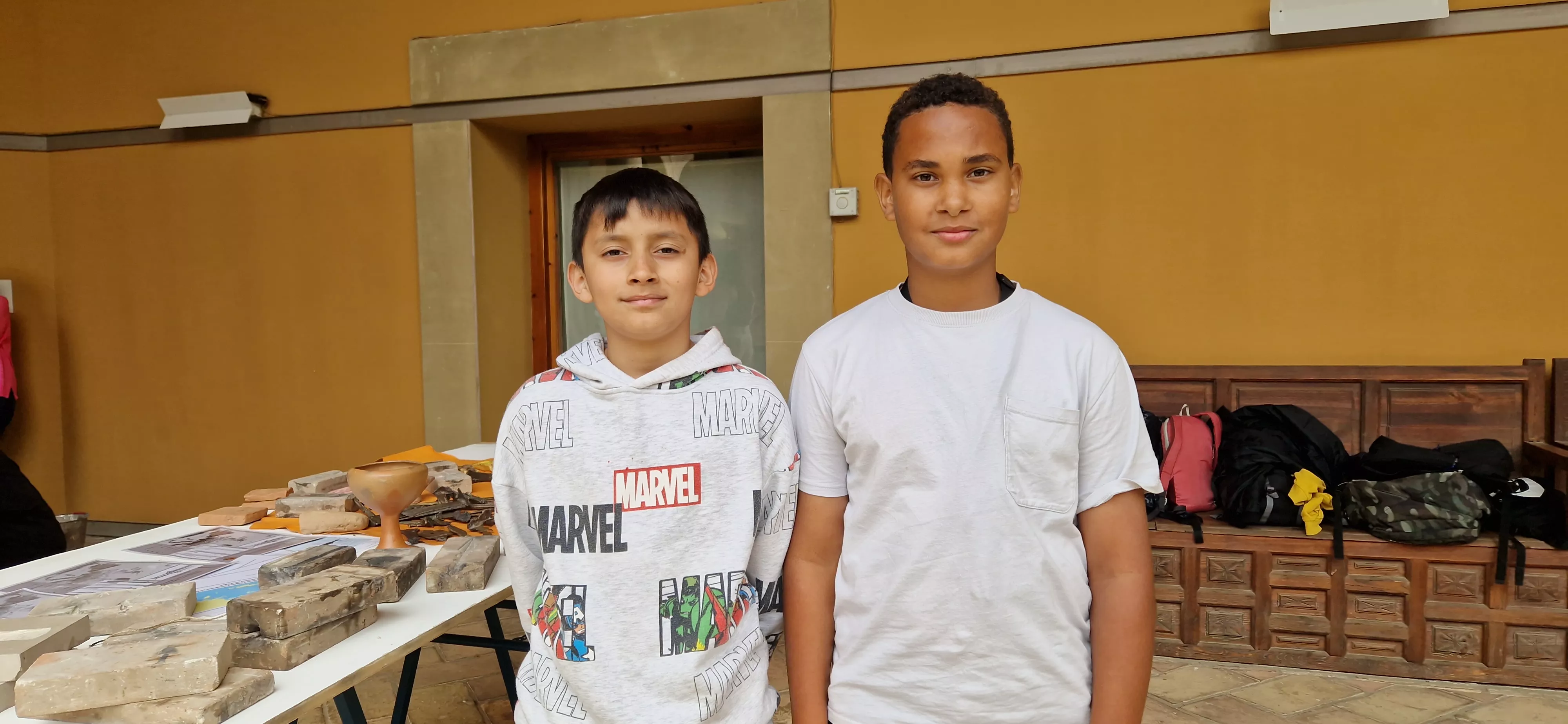 Taller "Universo de bronce" y arqueología experimental en el Museo de Huesca. Foto Myriam Martínez