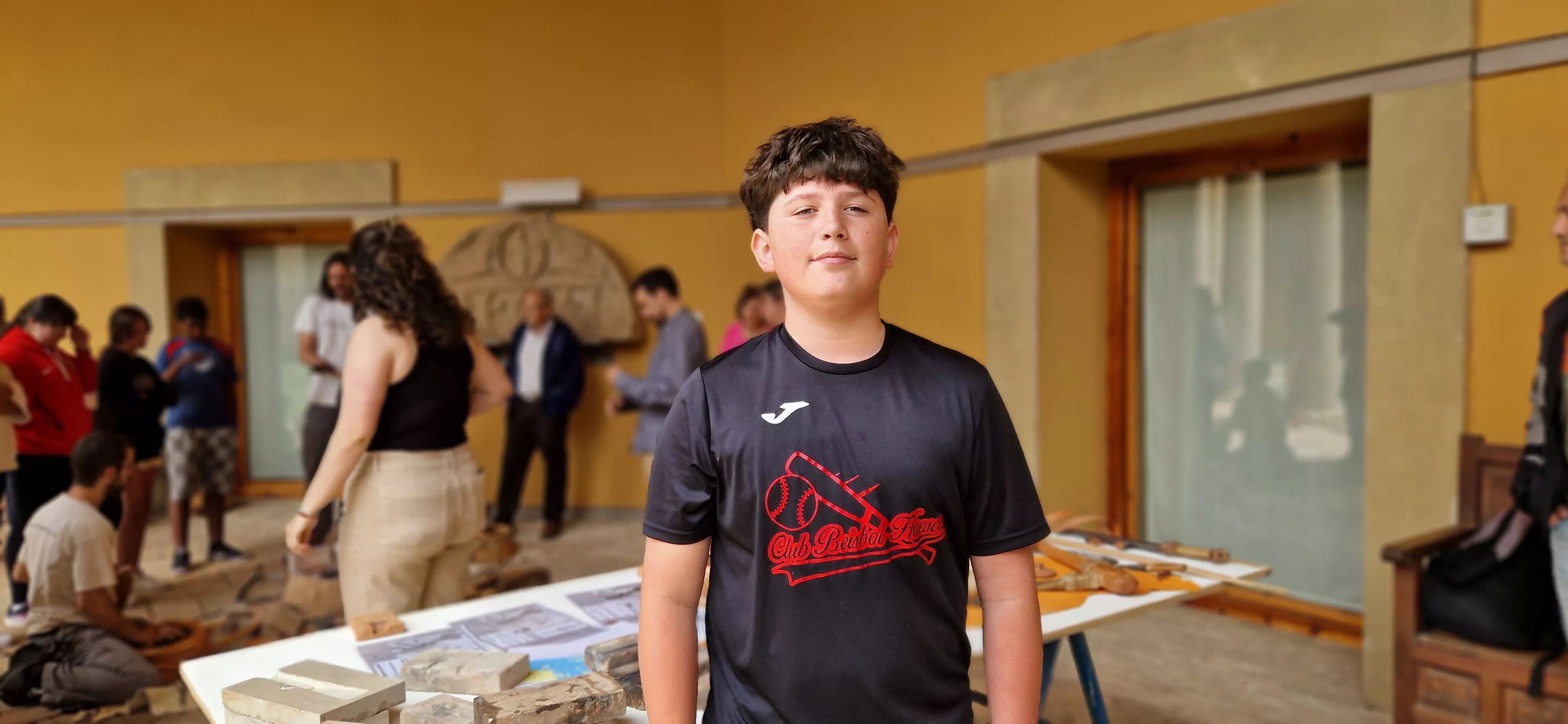 Taller "Universo de bronce" y arqueología experimental en el Museo de Huesca. Foto Myriam Martínez