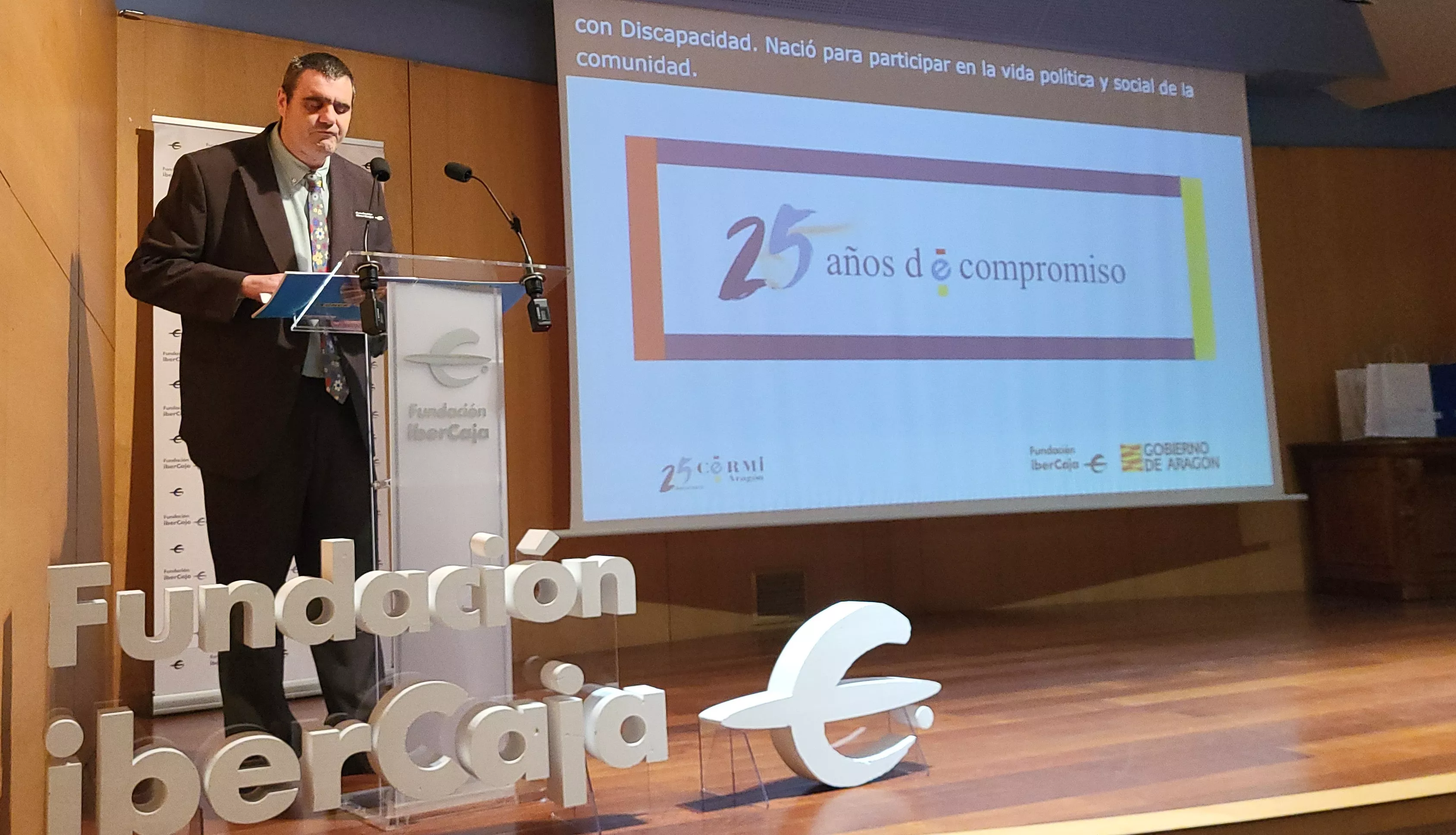 Celebración del 25 aniversario de CERMI en Huesca. Foto Mercedes Manterola