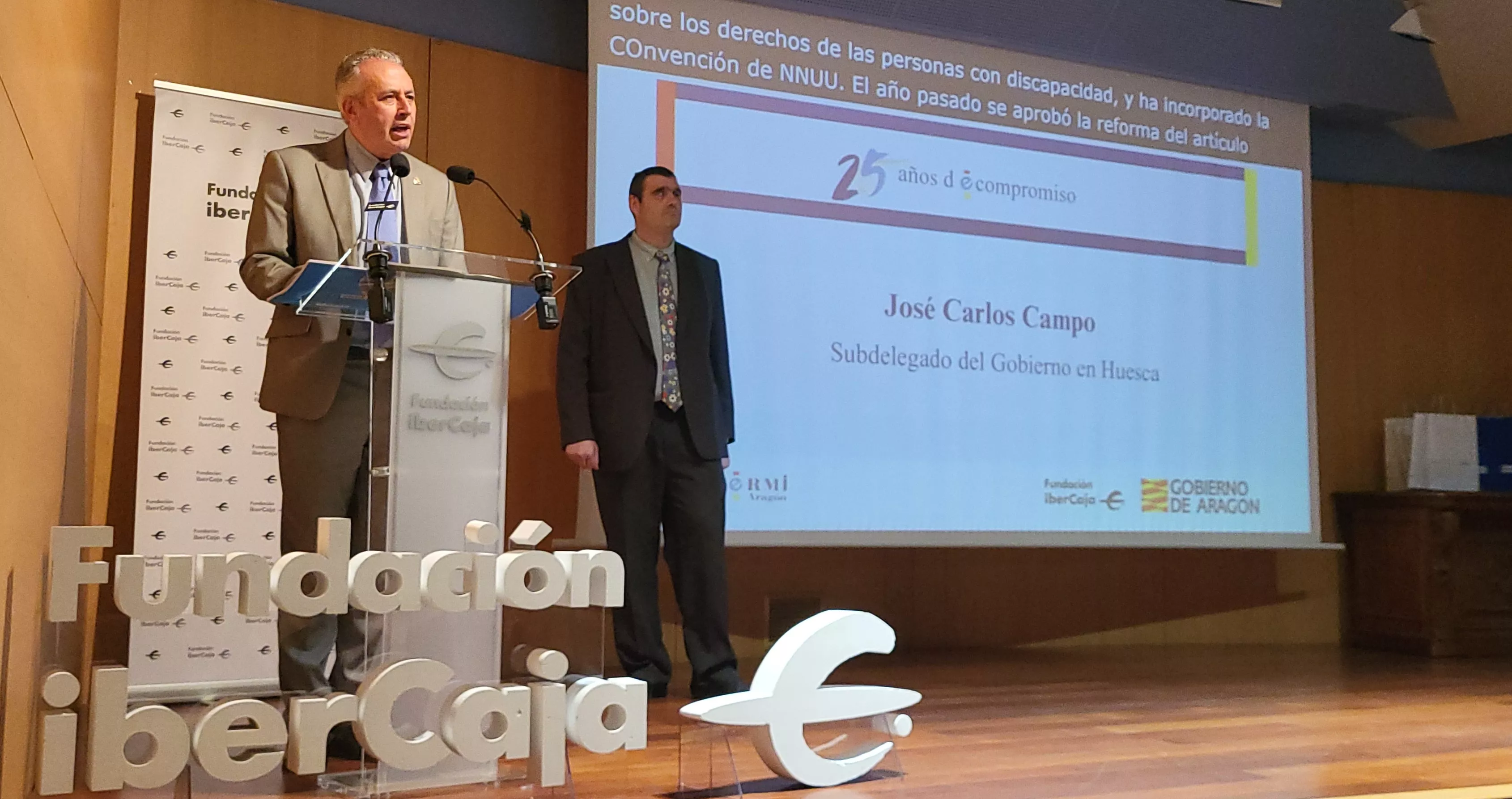 Celebración del 25 aniversario de CERMI en Huesca. Foto Mercedes Manterola