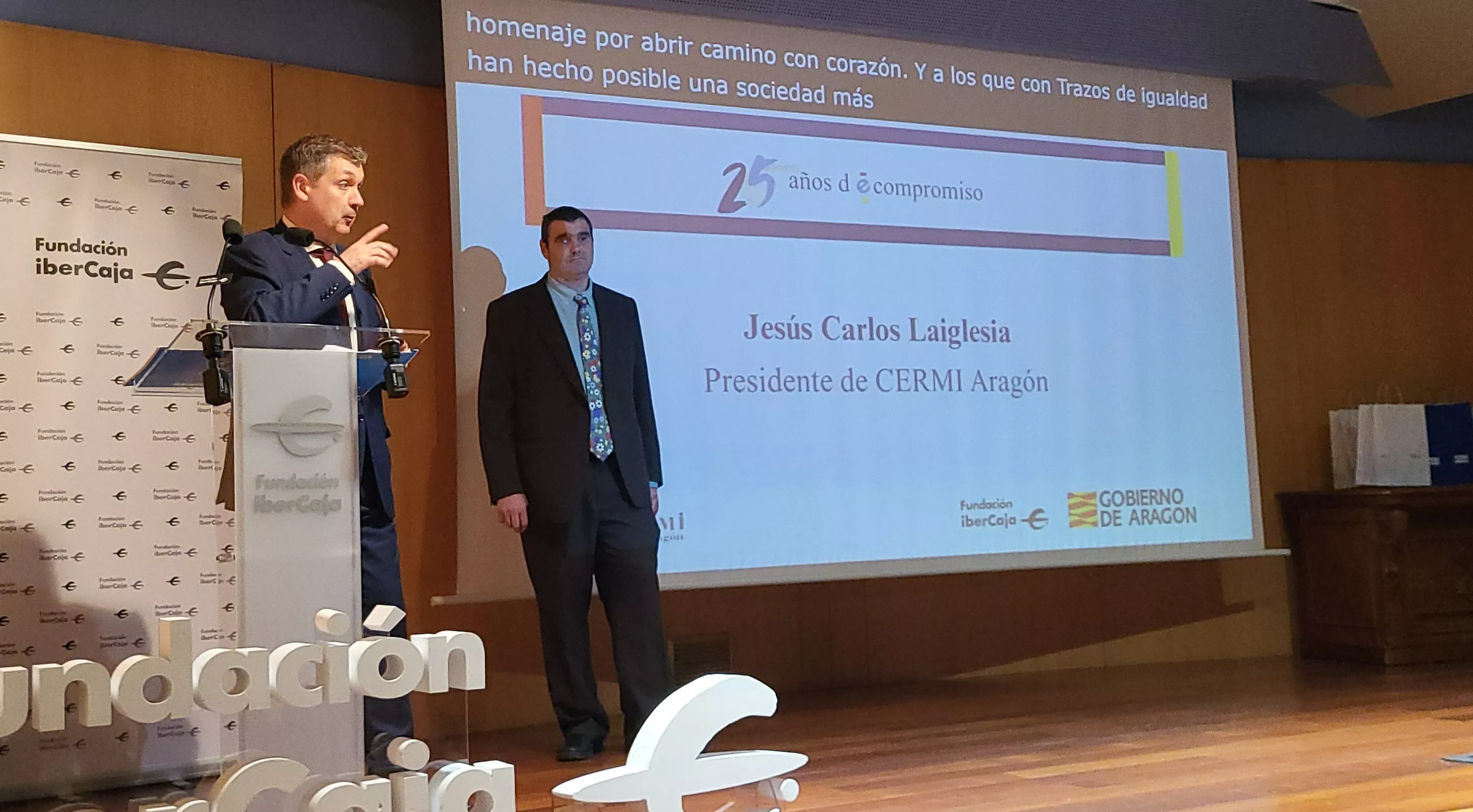 Celebración del 25 aniversario de CERMI en Huesca. Foto Mercedes Manterola