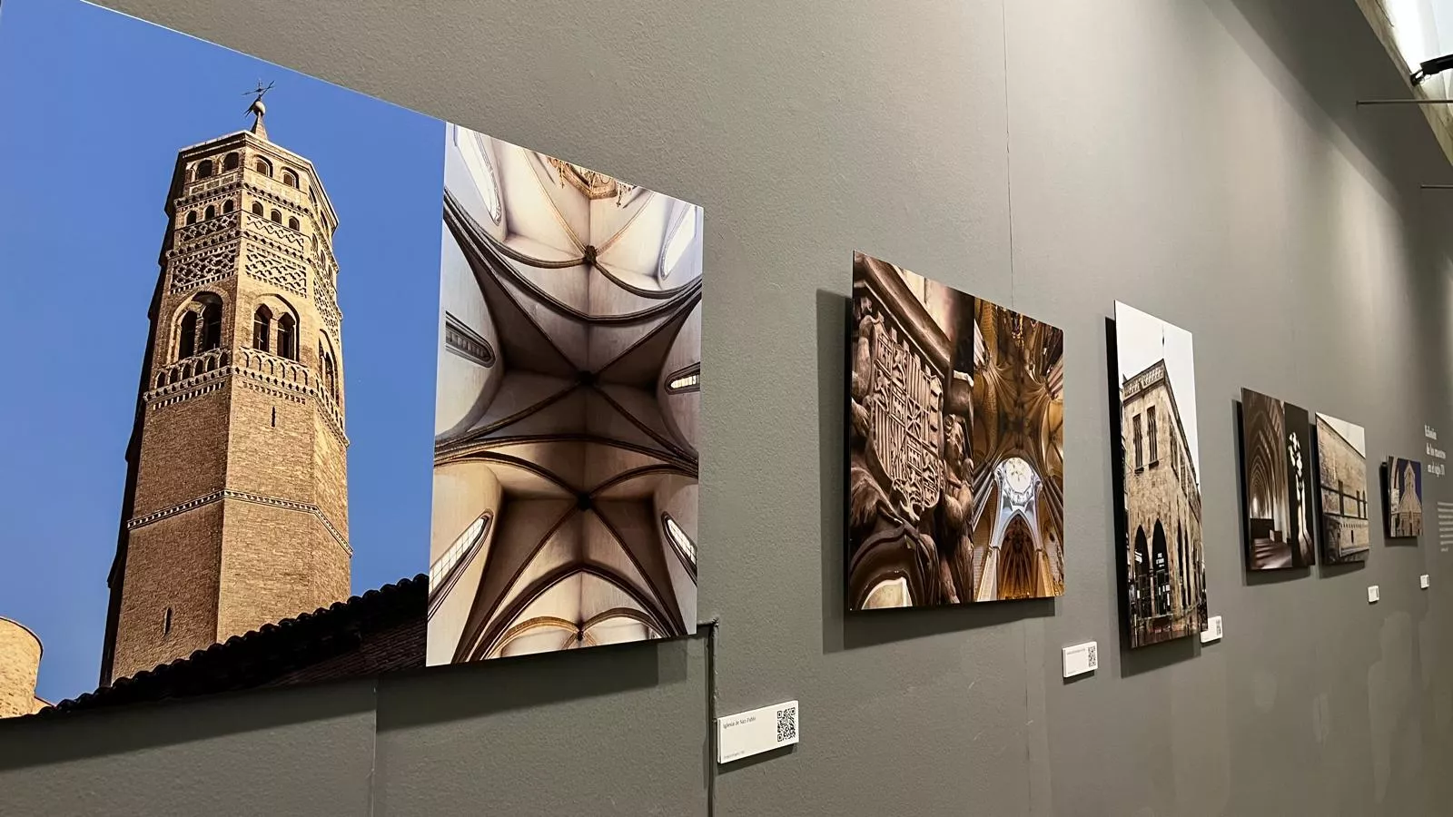 Inauguración en el Museo de Huesca de la exposición “El arte de la arquitectura gótica en la Corona de Aragón”. Foto Mercedes Manterola