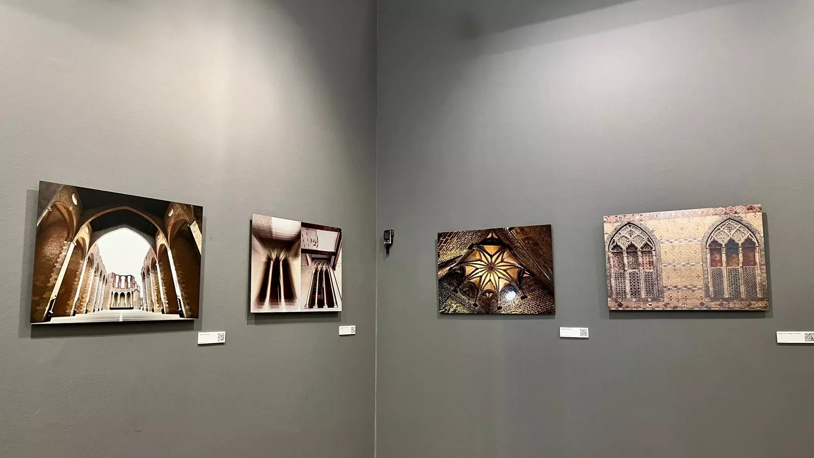 Inauguración en el Museo de Huesca de la exposición “El arte de la arquitectura gótica en la Corona de Aragón”. Foto Mercedes Manterola