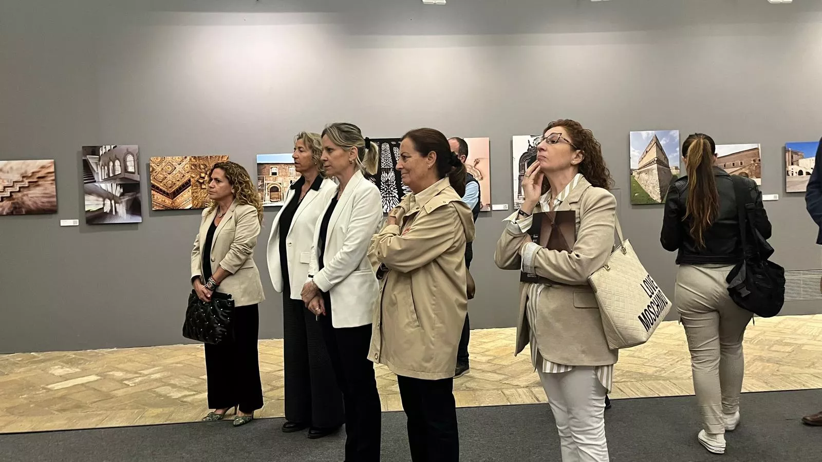 Inauguración en el Museo de Huesca de la exposición “El arte de la arquitectura gótica en la Corona de Aragón”. Foto Mercedes Manterola