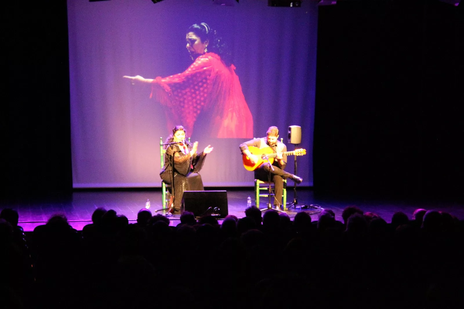Actuación de Tomasa "La Macanita" en la Primavera Flamenca de Huesca. Foto Carlos Neofato