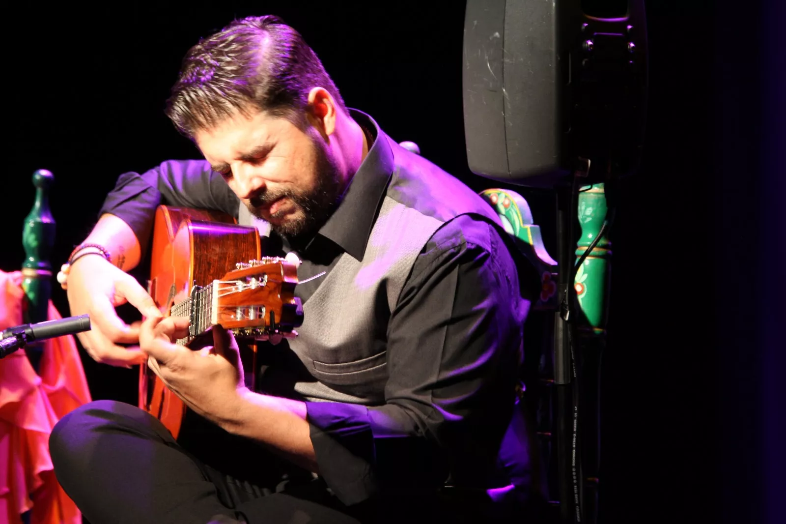 Actuación de Tomasa "La Macanita" en la Primavera Flamenca de Huesca. Foto Carlos Neofato