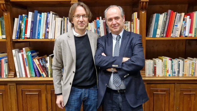 Javier Olivera y Manel Sánchez. Foto Myriam Martínez Javier Olivera y Manel Sánchez. Foto Myriam Martínez