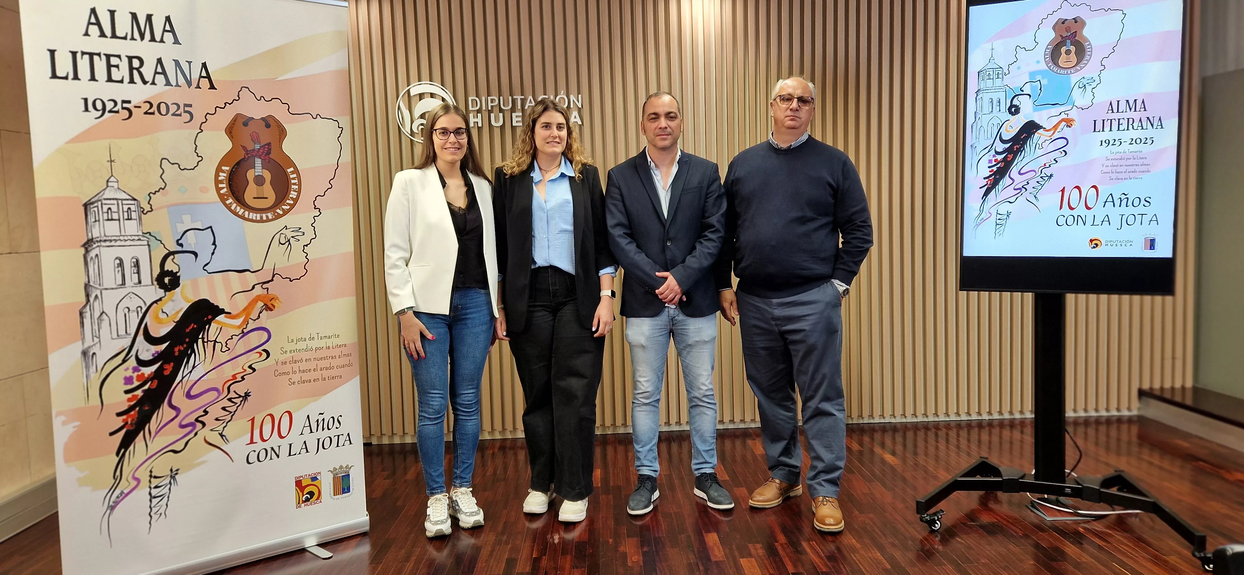 Esther Rivera, Alba Rivera, Carlos Sampériz y Mario Lax. Foto Myriam Martínez