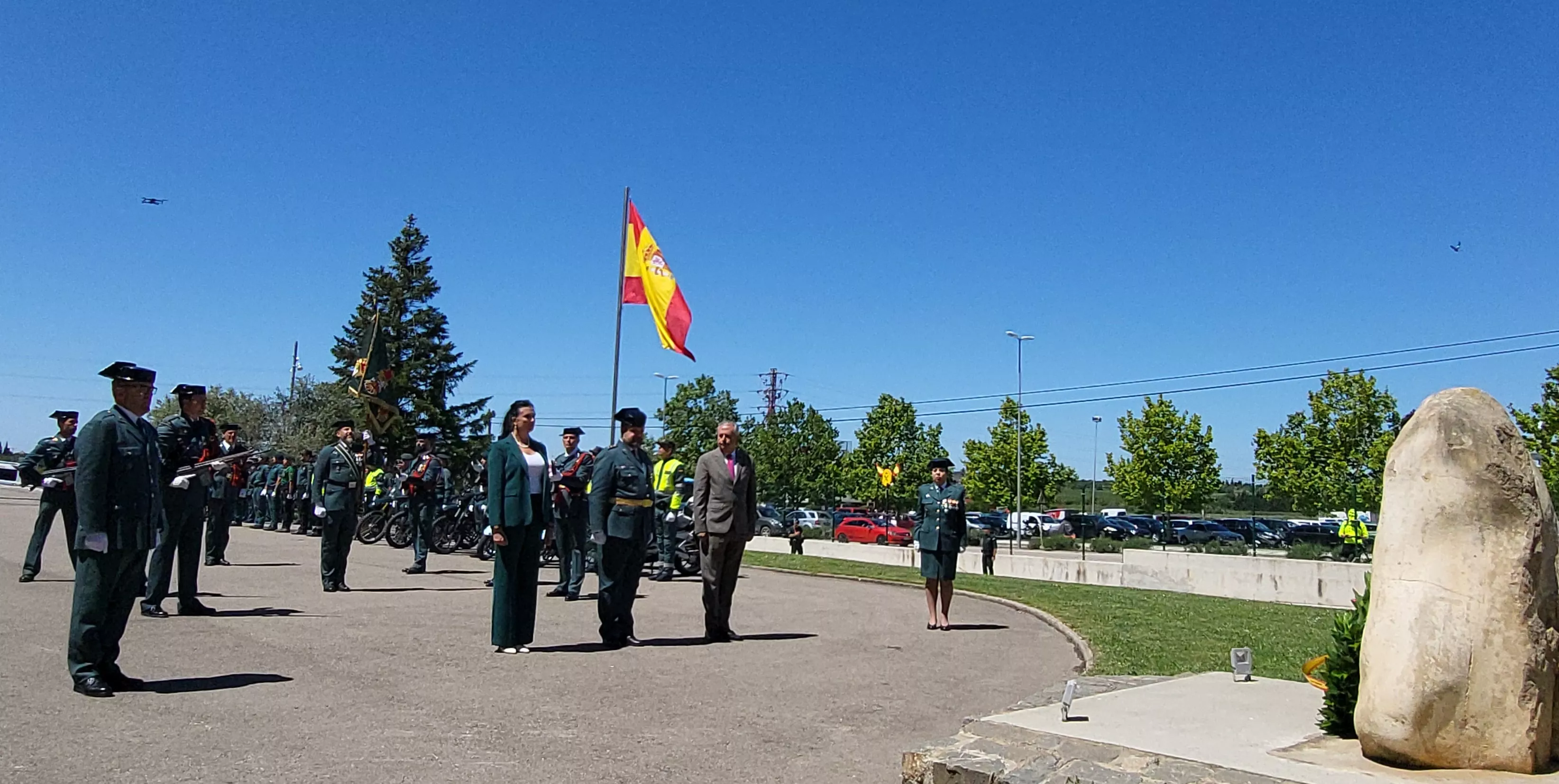 Celebración del 181 aniversario de la Guardia Civil en la Comandancia de Huesca. Foto Mercedes Manterola