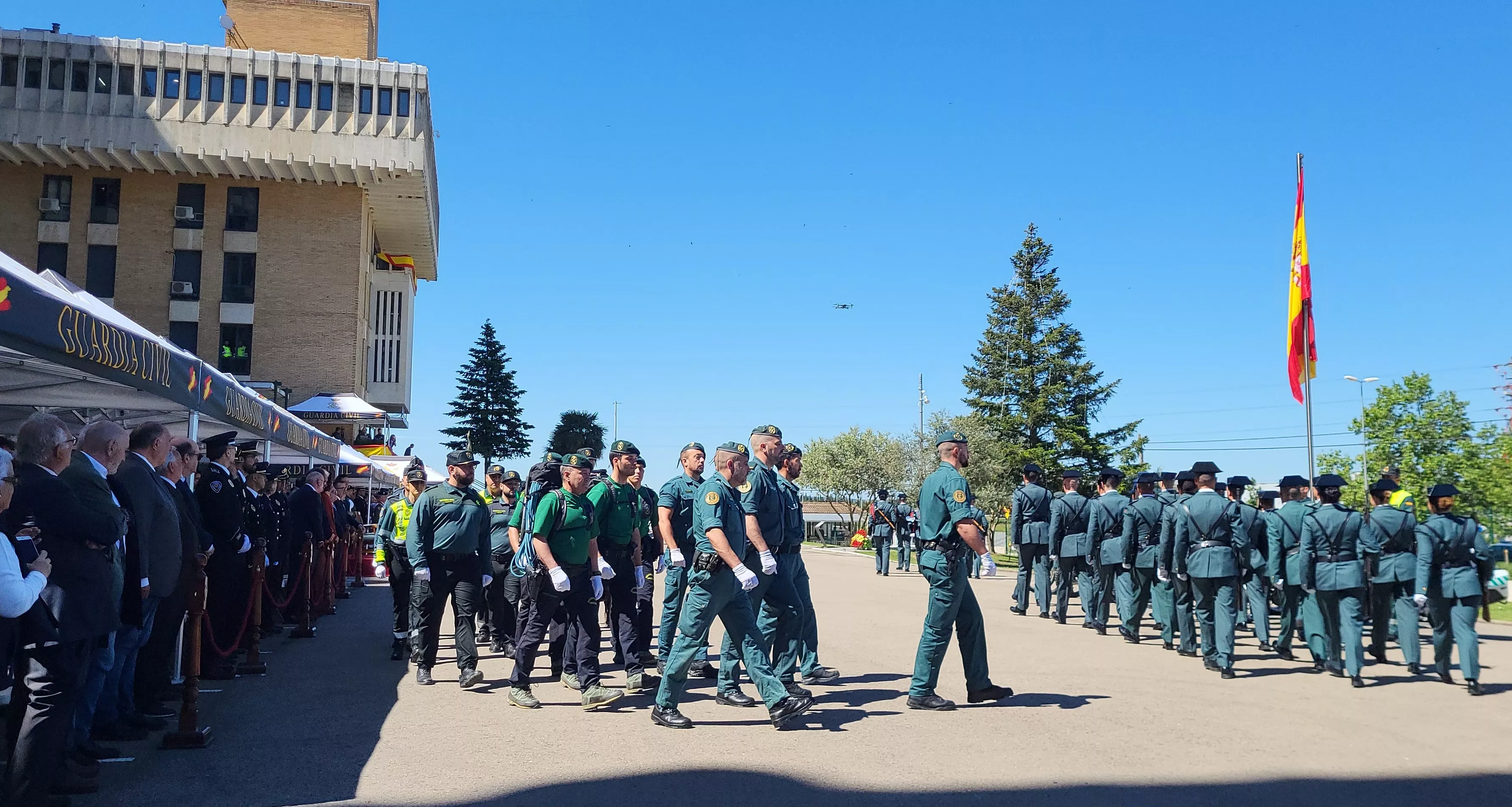 Celebración del 181 aniversario de la Guardia Civil en la Comandancia de Huesca. Foto Mercedes Manterola