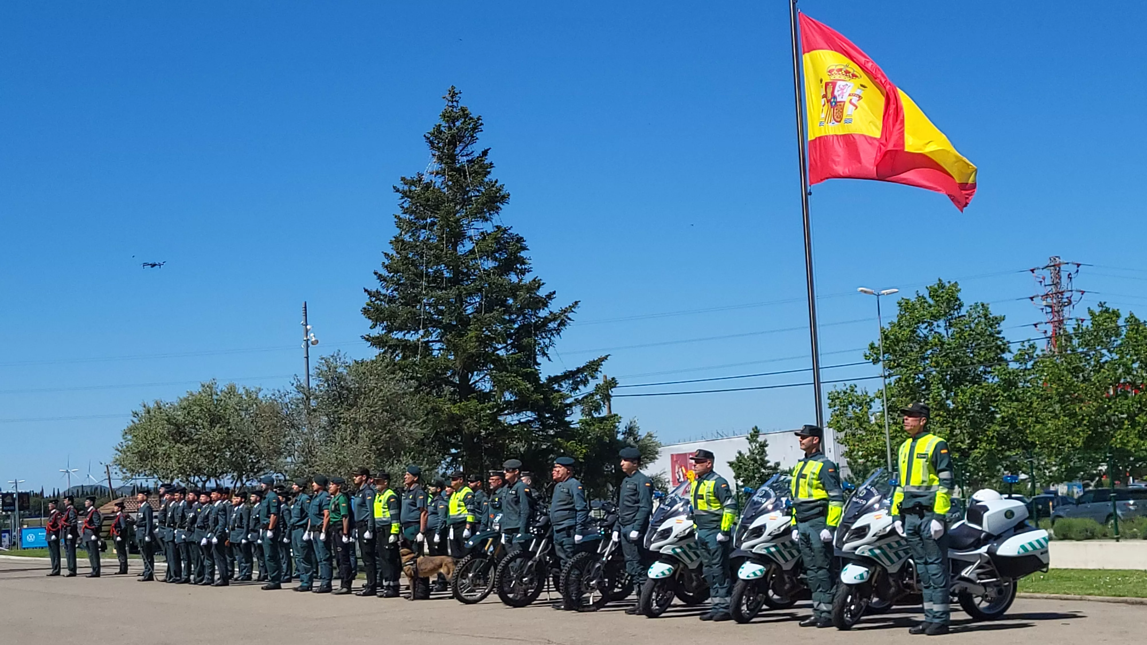 Celebración del 181 aniversario de la Guardia Civil en la Comandancia de Huesca. Foto Mercedes Manterola