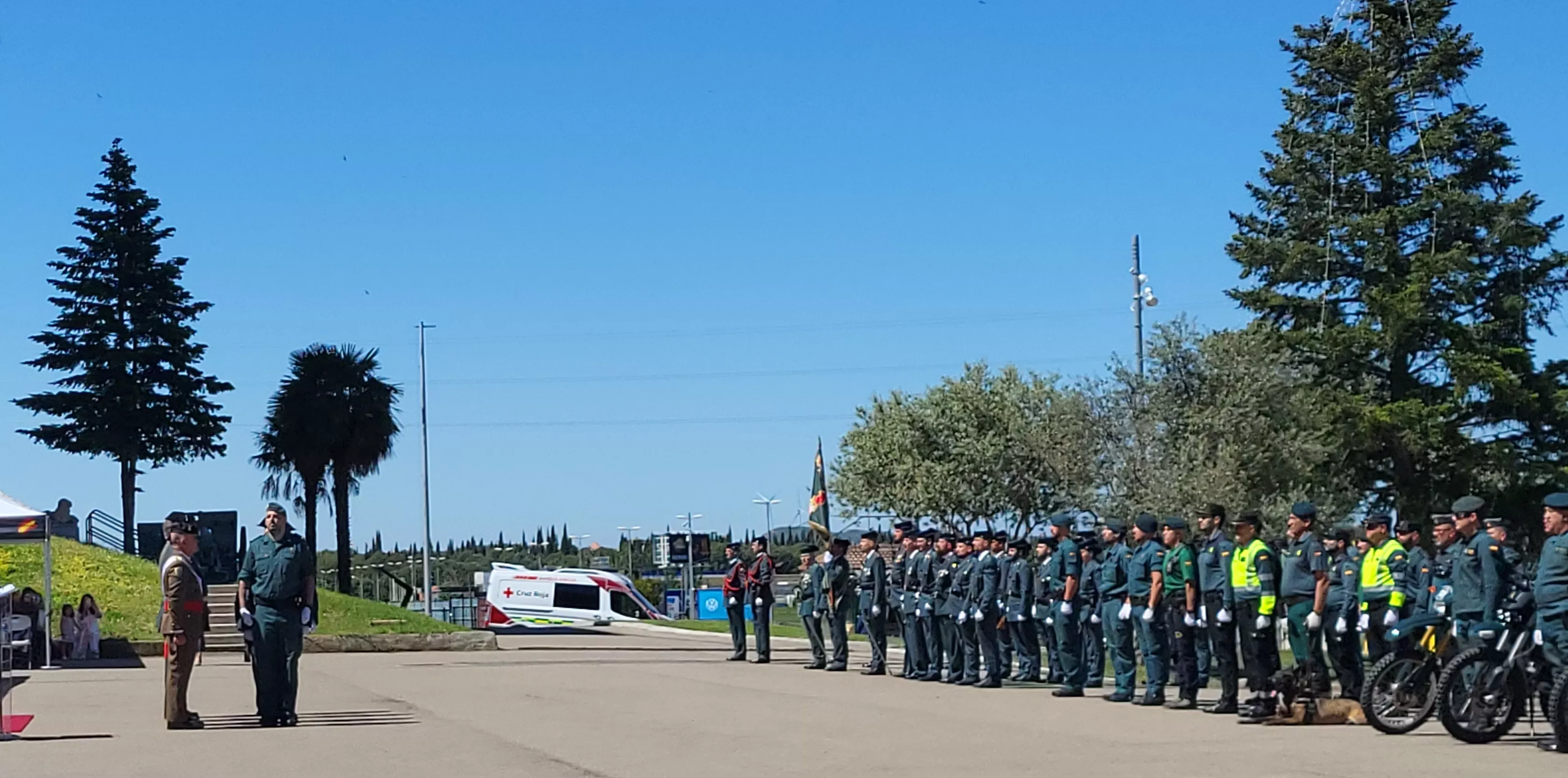 Celebración del 181 aniversario de la Guardia Civil en la Comandancia de Huesca. Foto Mercedes Manterola
