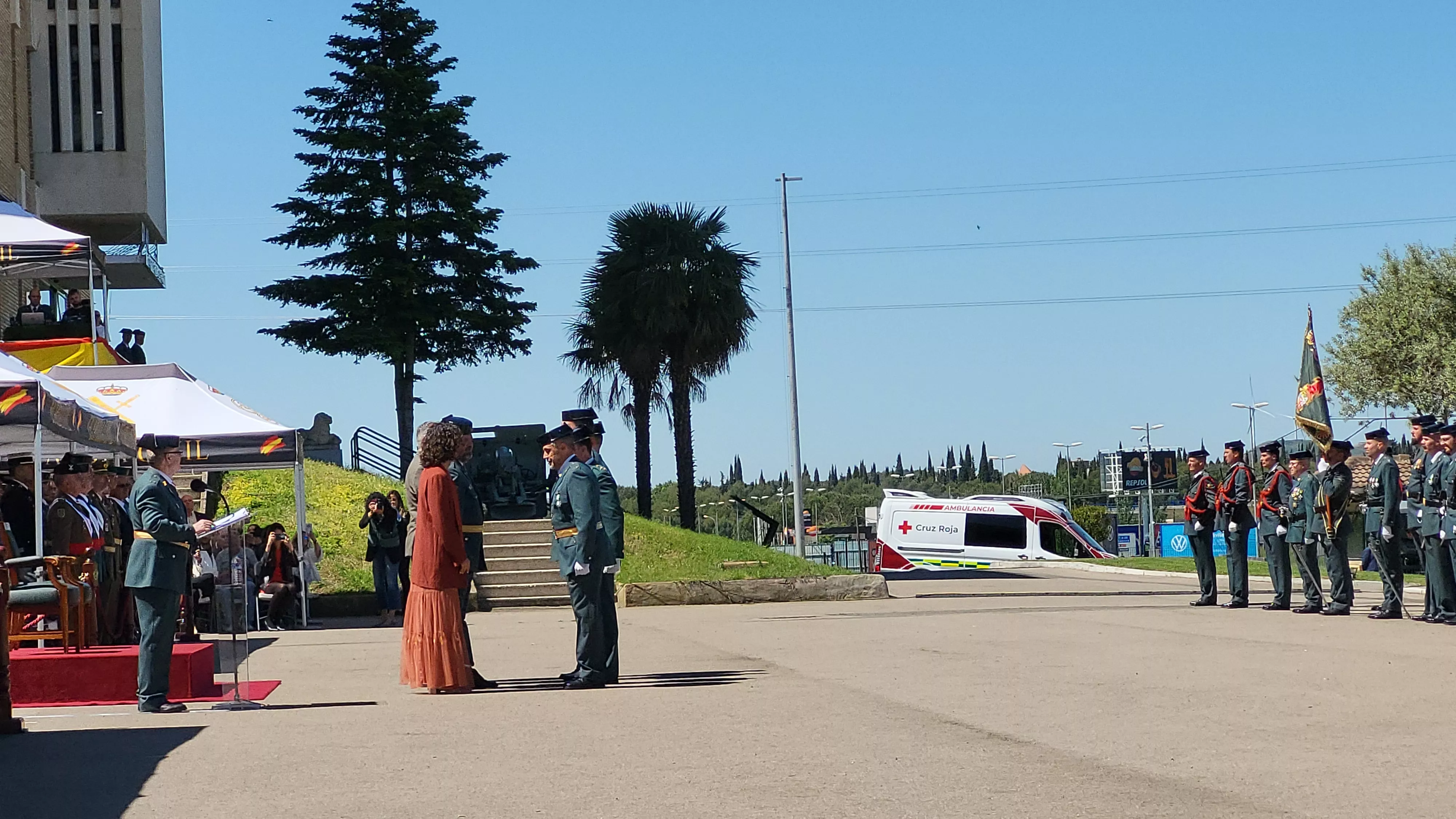 Celebración del 181 aniversario de la Guardia Civil en la Comandancia de Huesca. Foto Mercedes Manterola