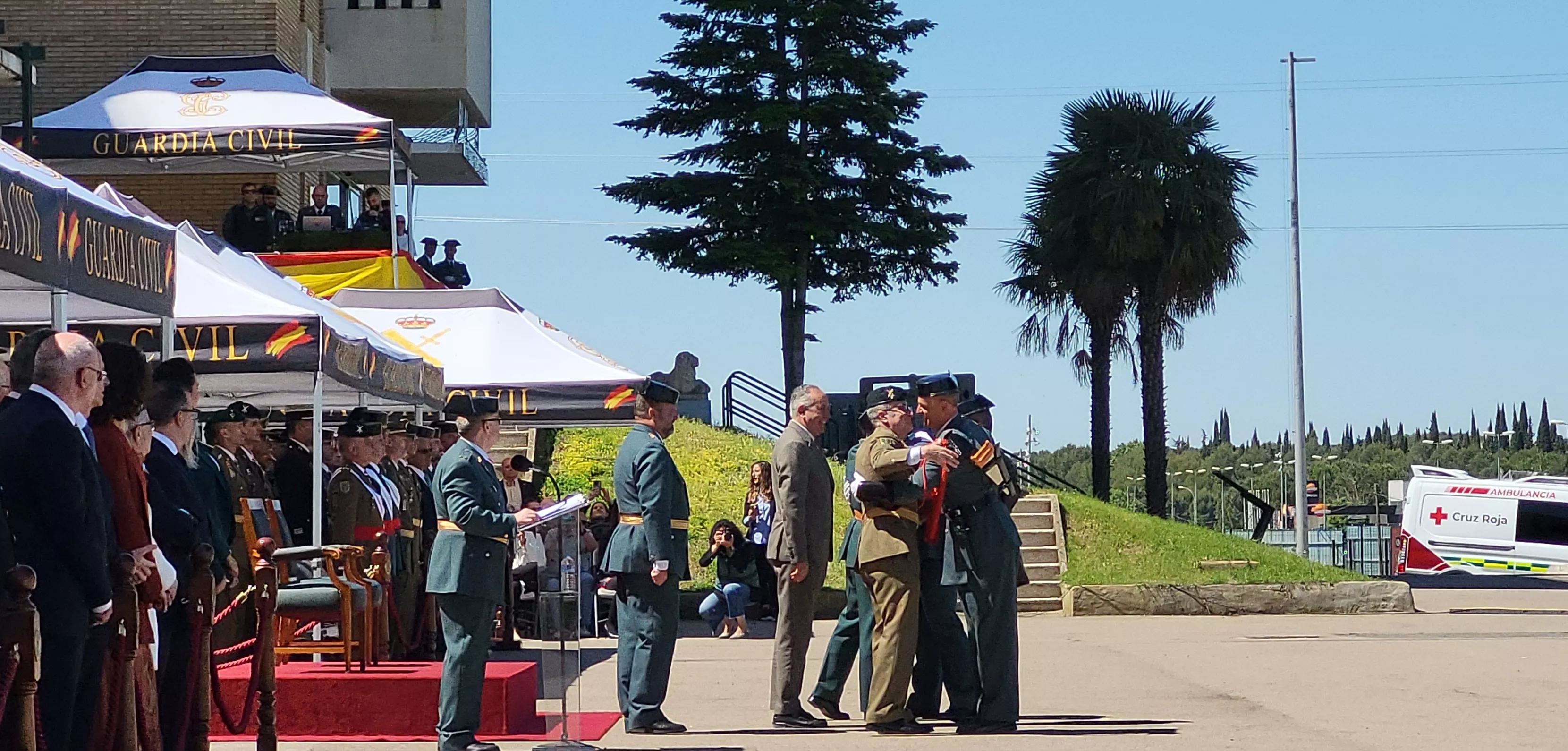 Celebración del 181 aniversario de la Guardia Civil en la Comandancia de Huesca. Foto Mercedes Manterola