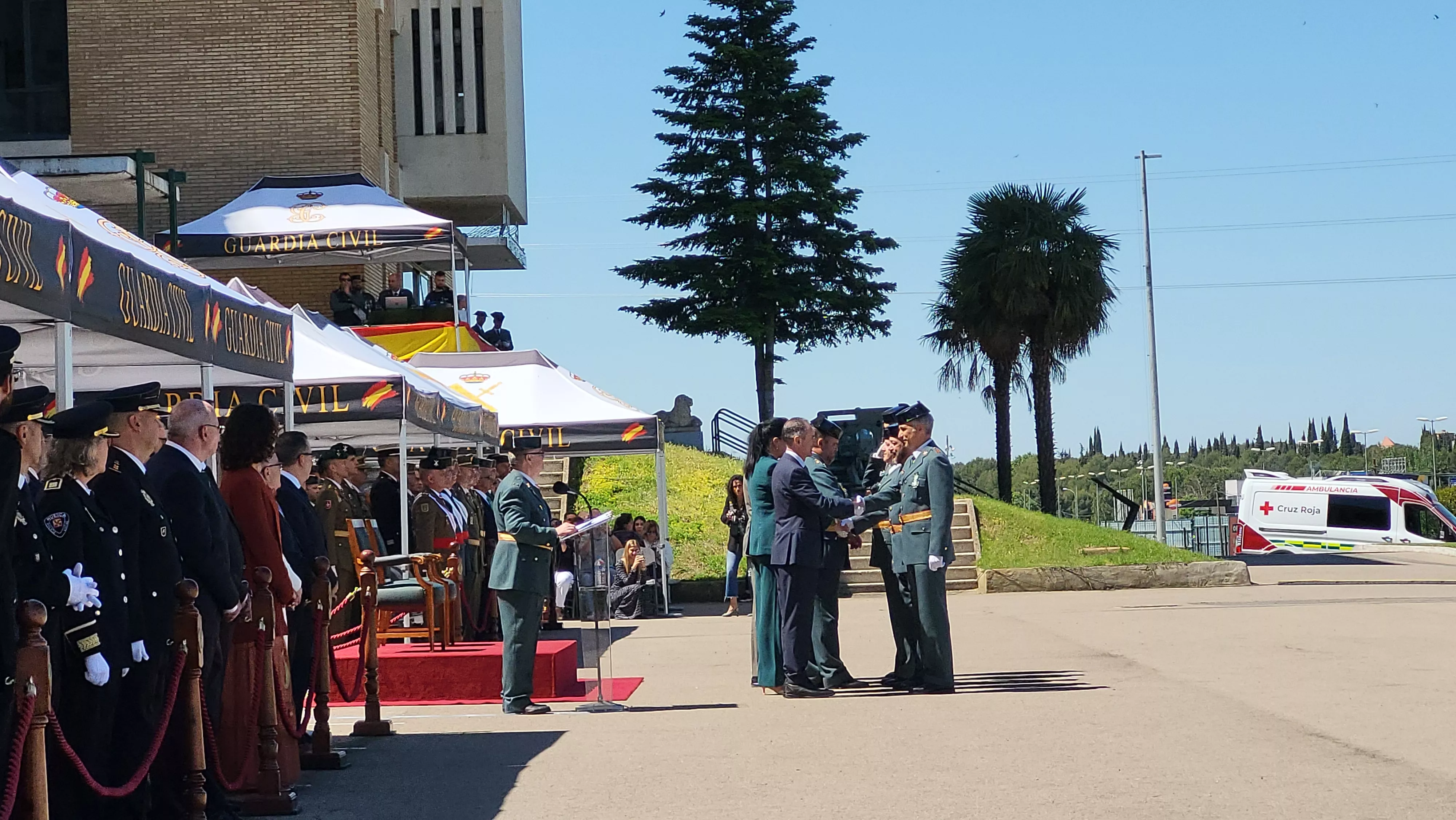 Celebración del 181 aniversario de la Guardia Civil en la Comandancia de Huesca. Foto Mercedes Manterola