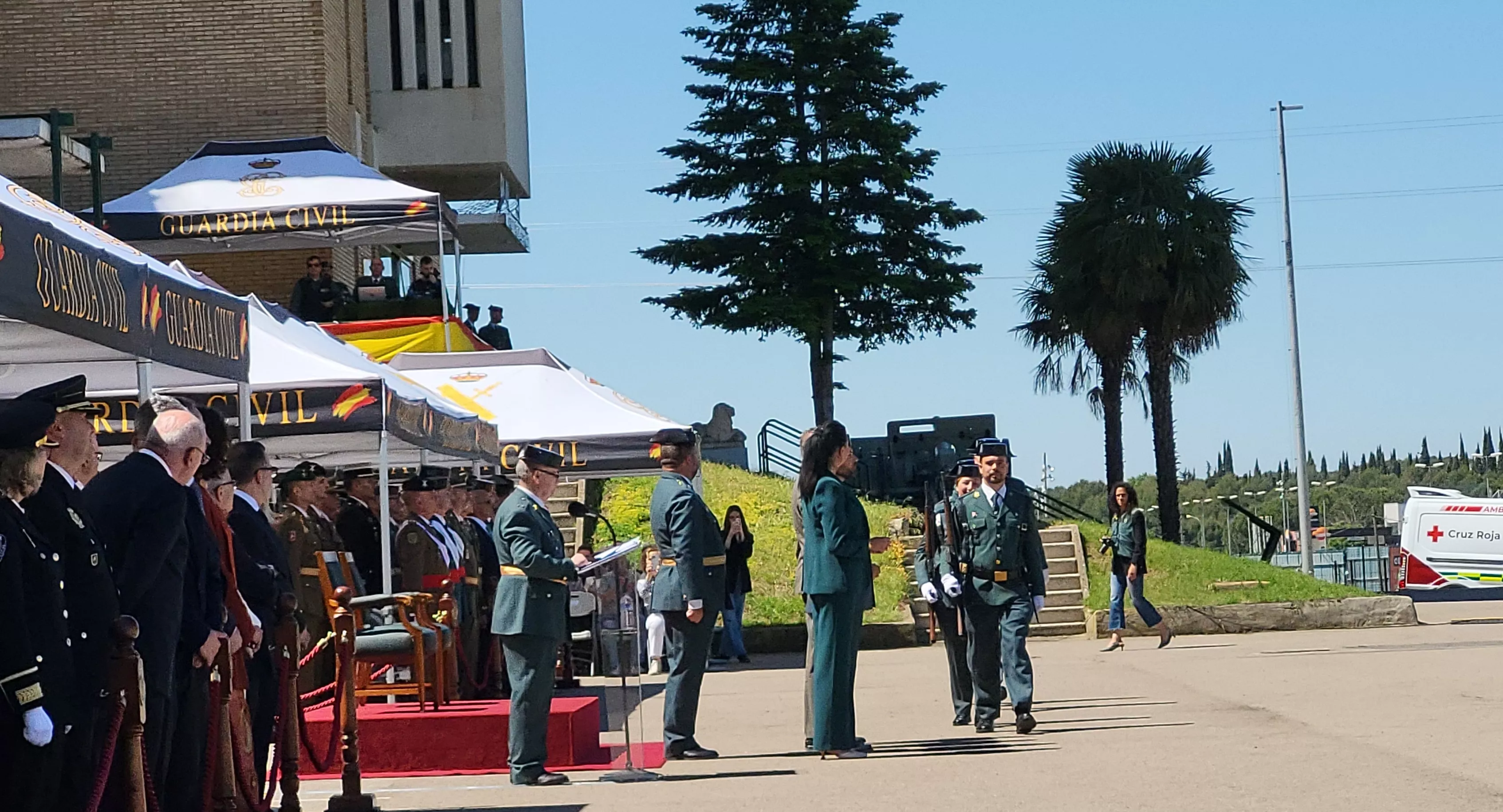 Celebración del 181 aniversario de la Guardia Civil en la Comandancia de Huesca. Foto Mercedes Manterola